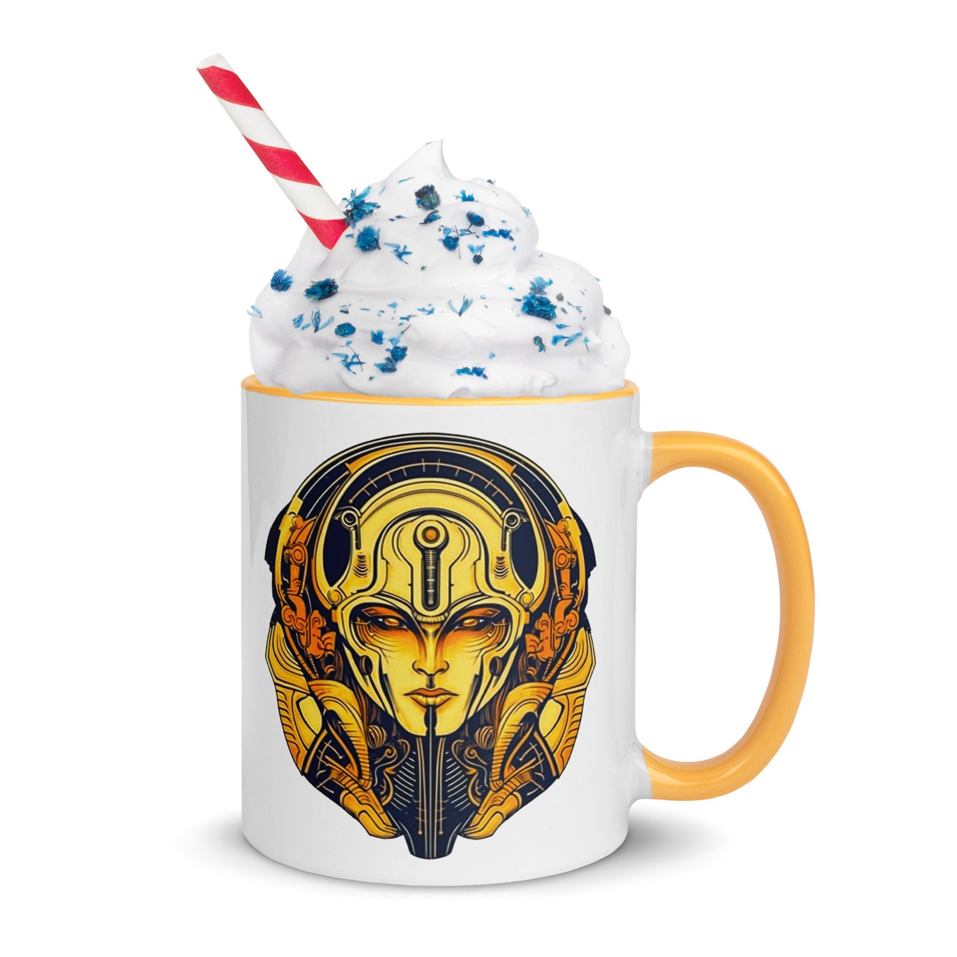 The Guardian's Mask: Alloyra - Mug with Color Inside - BBairt