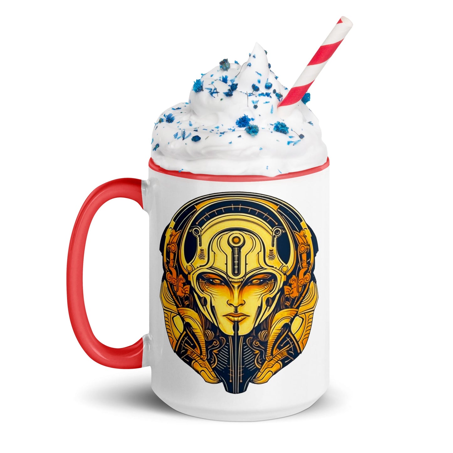 The Guardian's Mask: Alloyra - Mug with Color Inside - BBairt