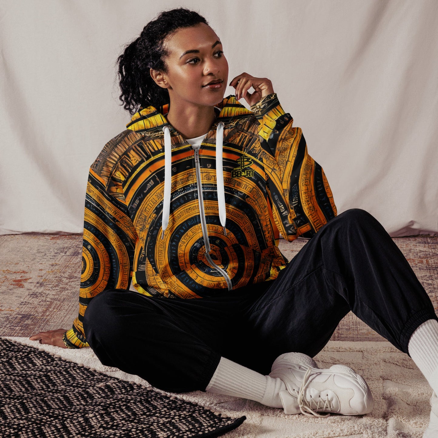 The Guardian's Mask: Alloyra - Unisex All - Over Print Zip Hoodie - BBairt