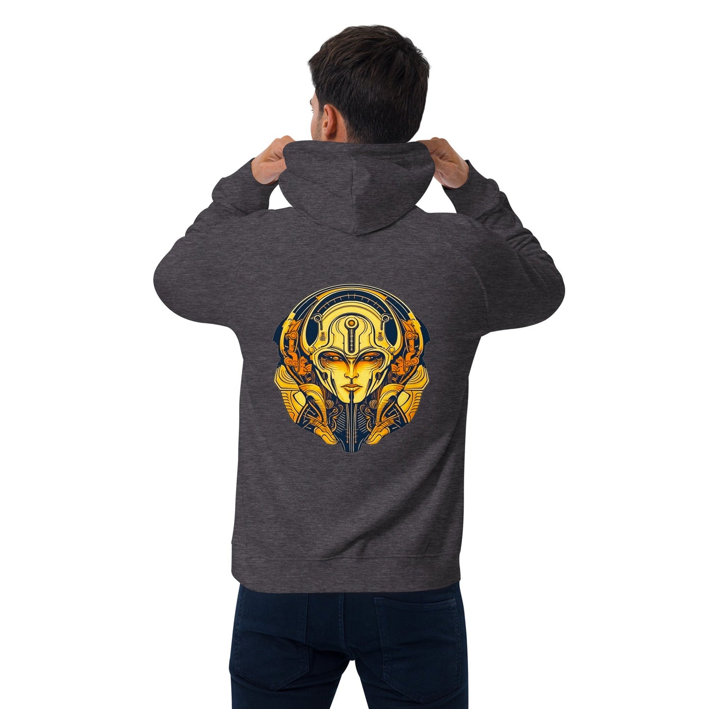 The Guardian's Mask: Alloyra - Unisex Eco Raglan Hoodie - BBairt