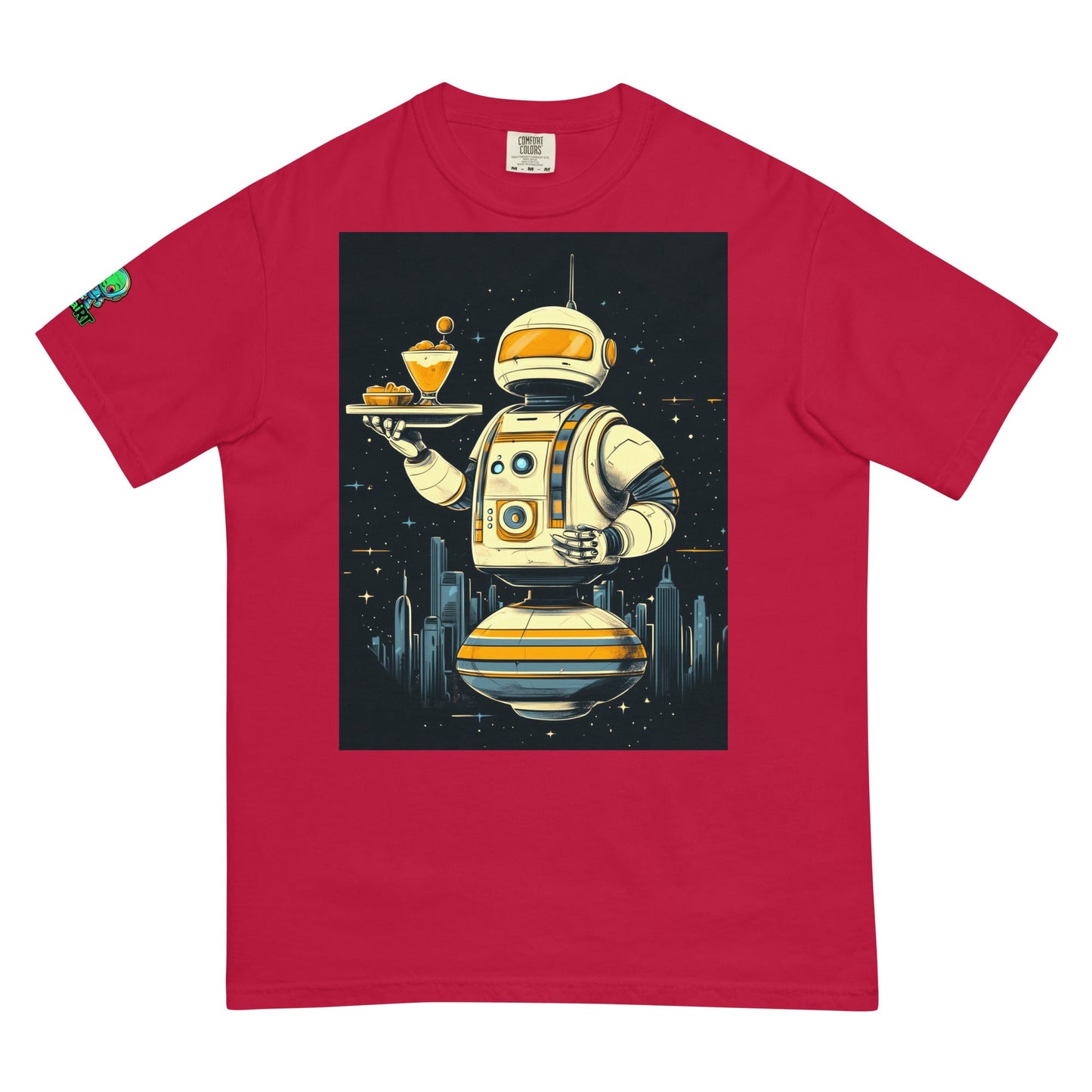 The Helpful Bot Butler - Unisex garment - dyed heavyweight t-shirt - BBairt
