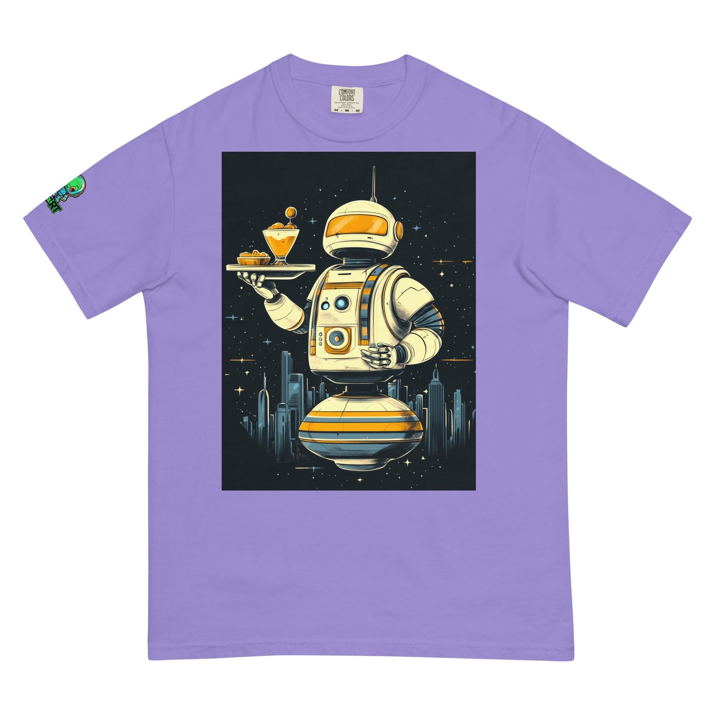 The Helpful Bot Butler - Unisex garment - dyed heavyweight t-shirt - BBairt