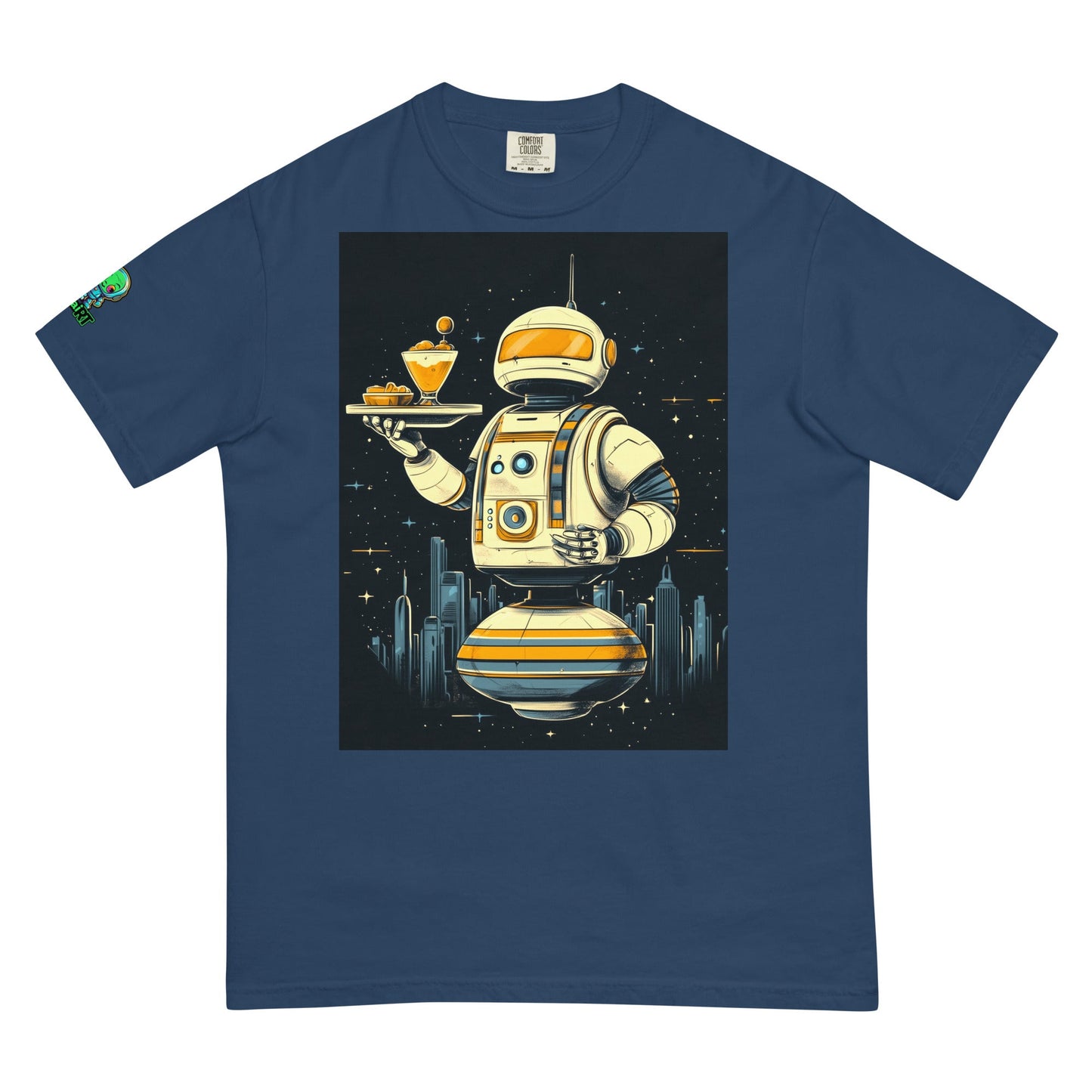 The Helpful Bot Butler - Unisex garment - dyed heavyweight t-shirt - BBairt