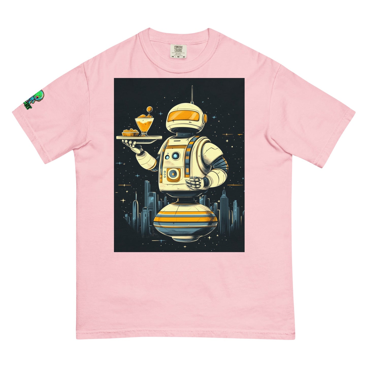 The Helpful Bot Butler - Unisex garment - dyed heavyweight t-shirt - BBairt
