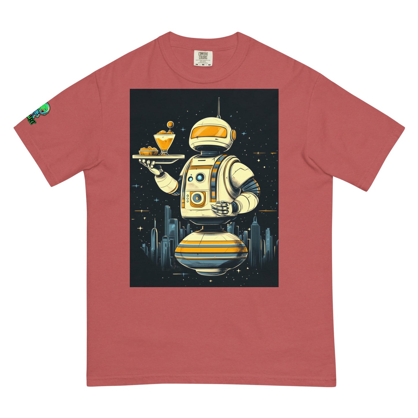 The Helpful Bot Butler - Unisex garment - dyed heavyweight t-shirt - BBairt