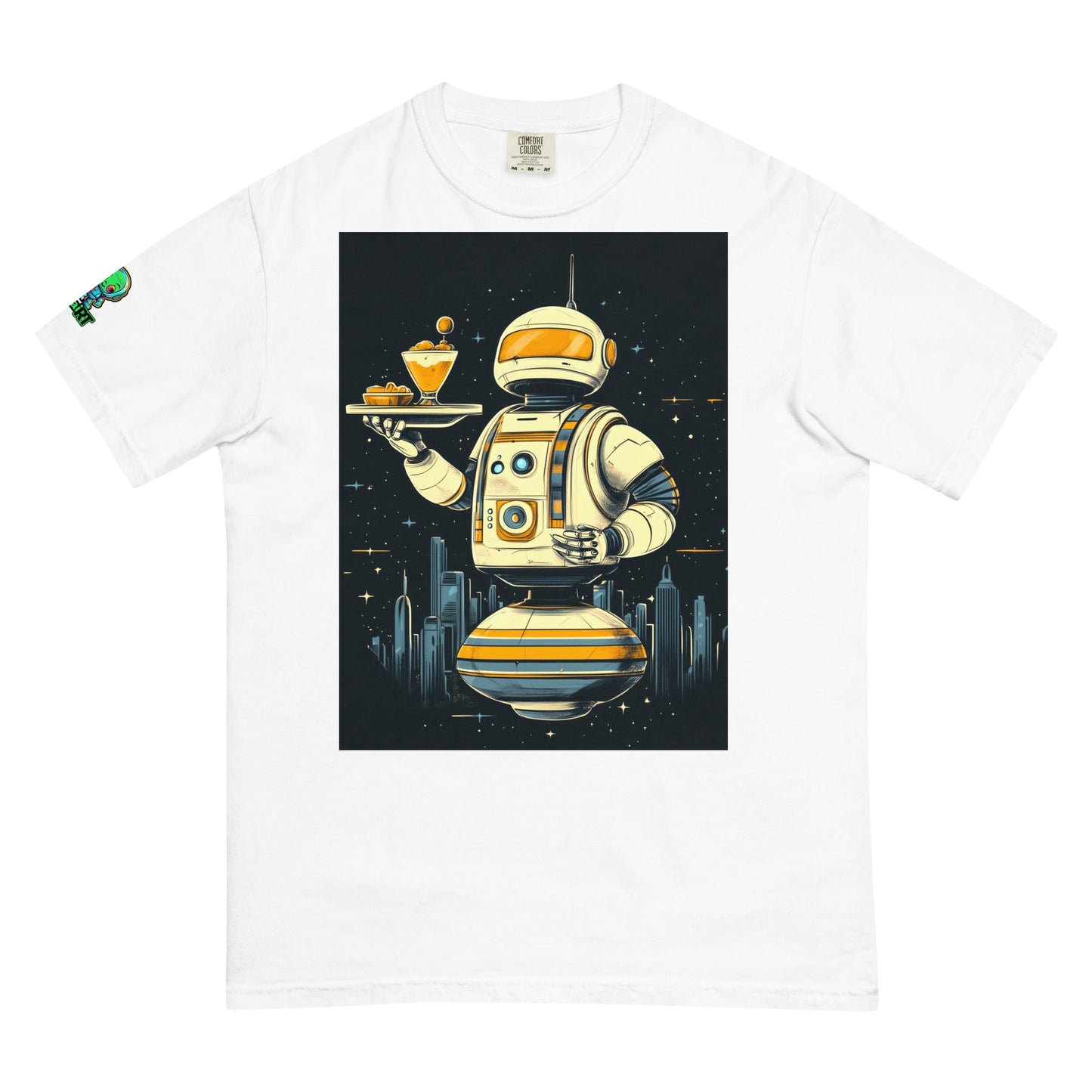The Helpful Bot Butler - Unisex garment - dyed heavyweight t-shirt - BBairt