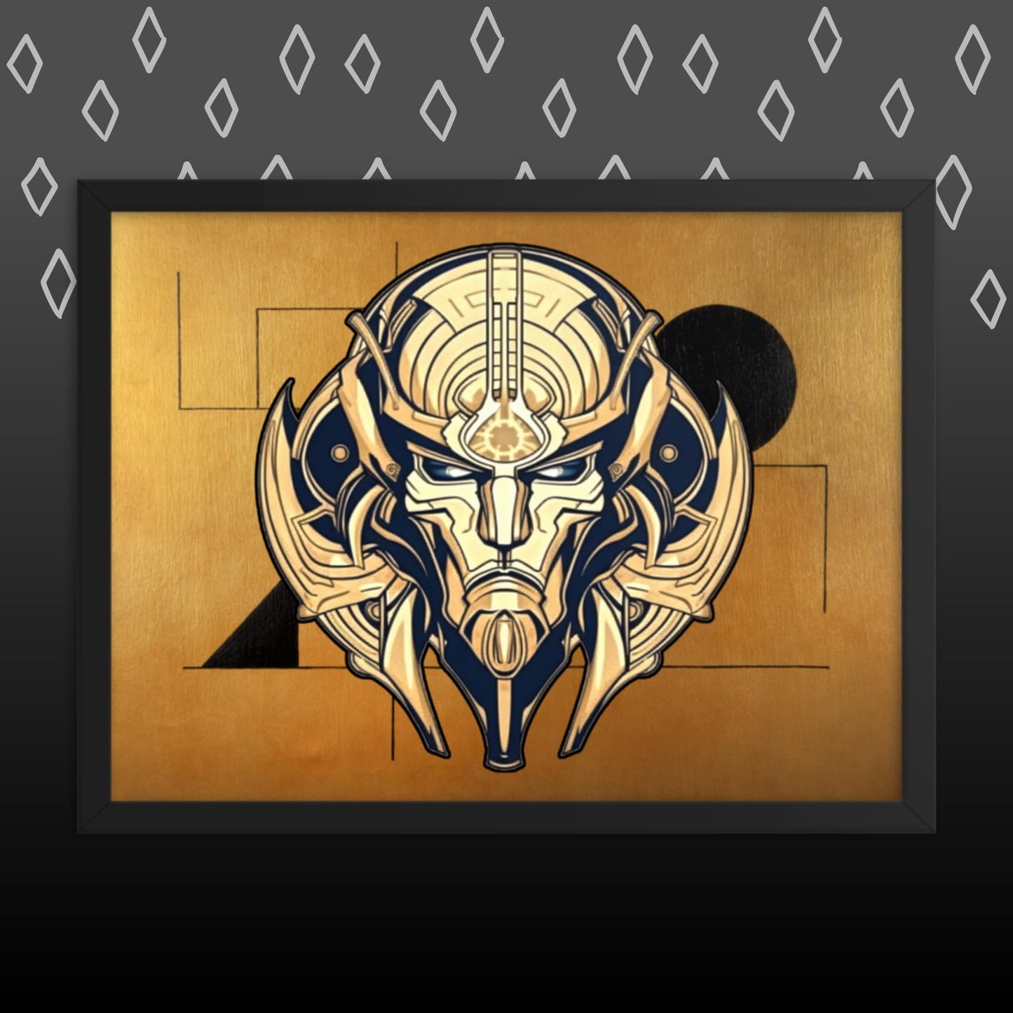 The Mask of Compassion: Landon - Framed photo paper poster - BBairt