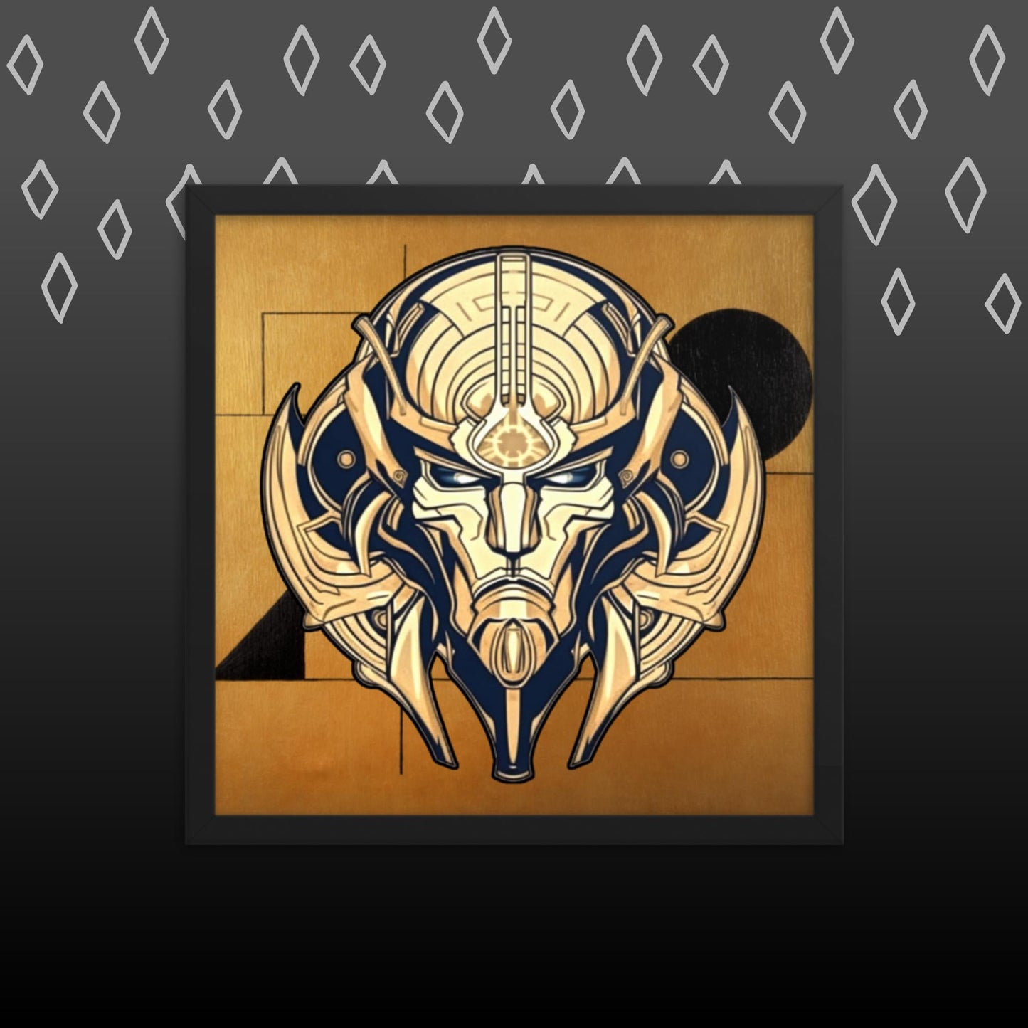 The Mask of Compassion: Landon - Framed photo paper poster - BBairt