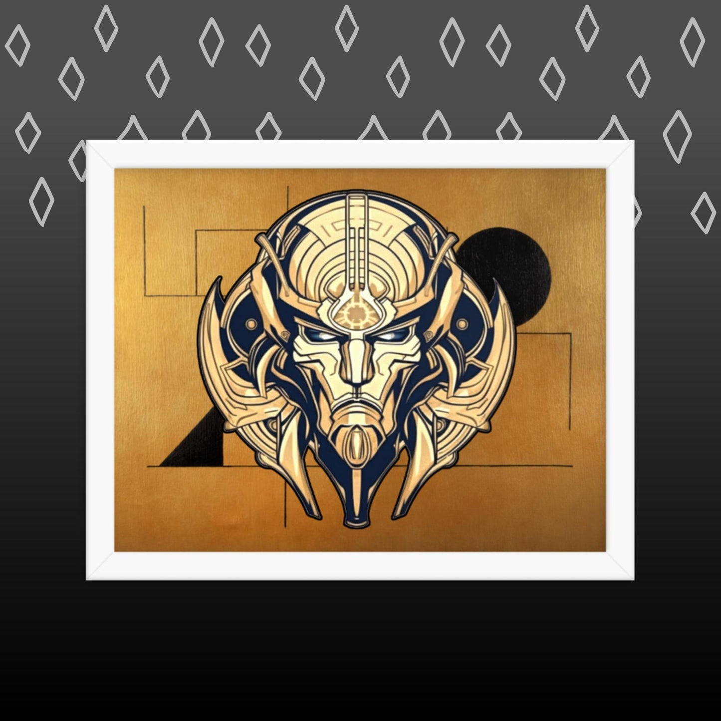 The Mask of Compassion: Landon - Framed photo paper poster - BBairt