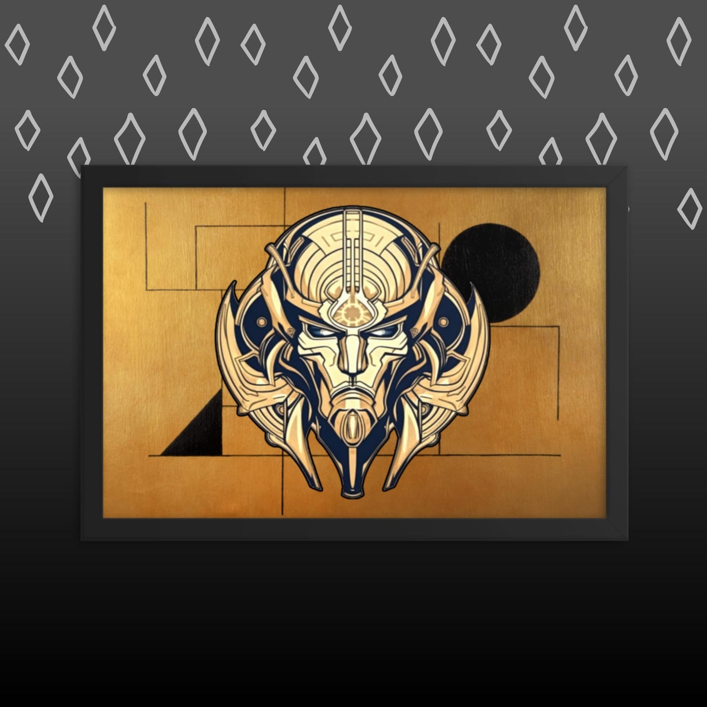 The Mask of Compassion: Landon - Framed photo paper poster - BBairt