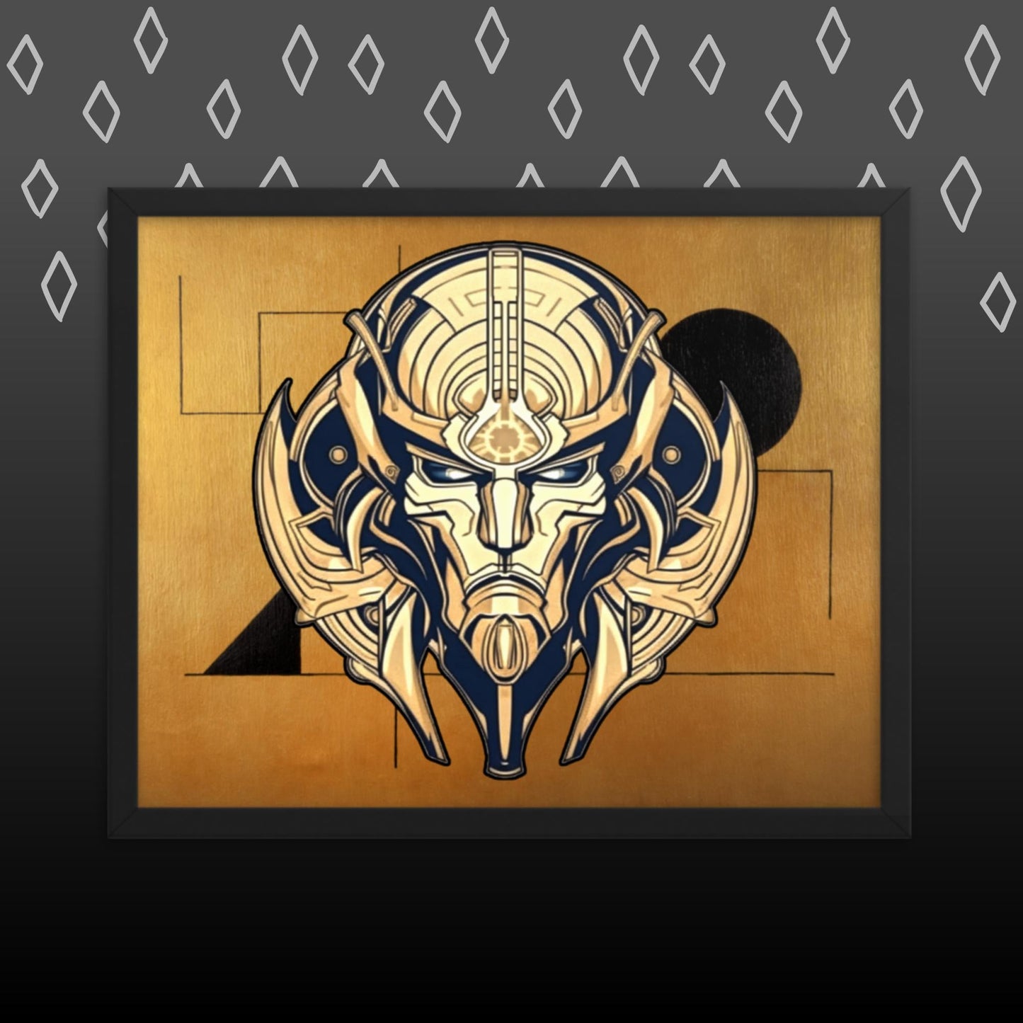 The Mask of Compassion: Landon - Framed photo paper poster - BBairt