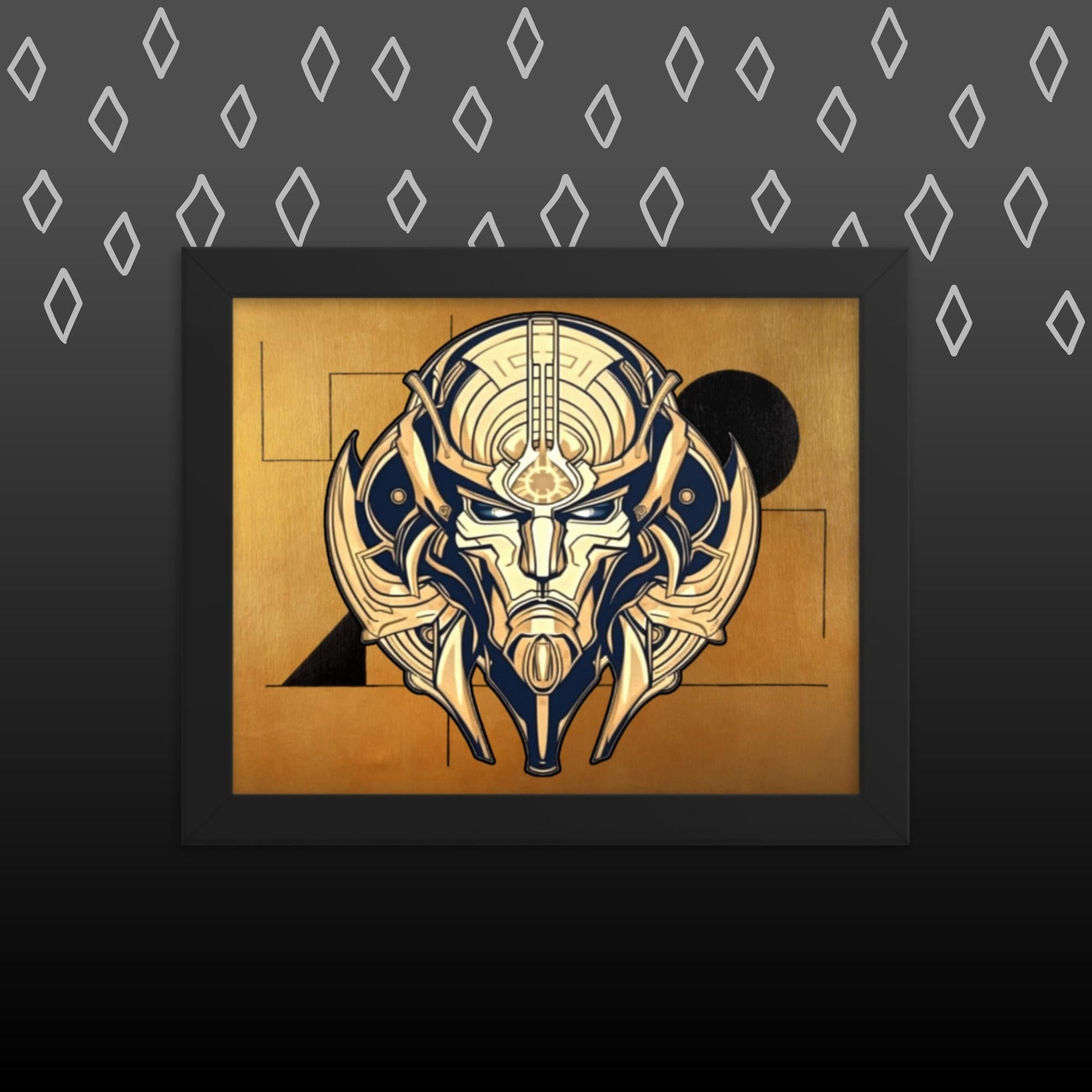 The Mask of Compassion: Landon - Framed photo paper poster - BBairt