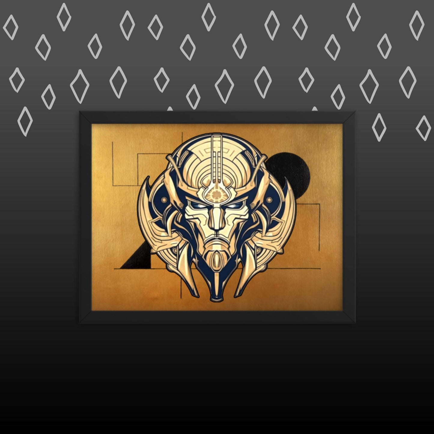 The Mask of Compassion: Landon - Framed photo paper poster - BBairt