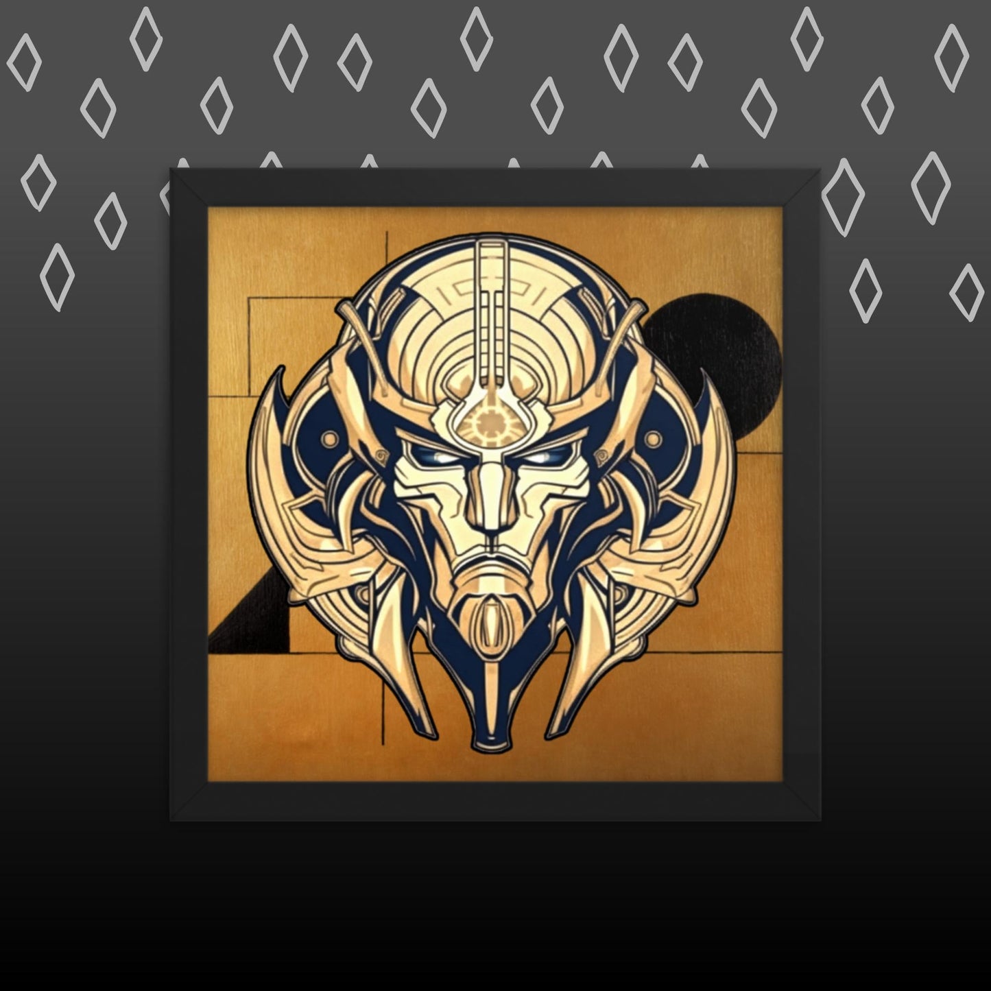 The Mask of Compassion: Landon - Framed photo paper poster - BBairt