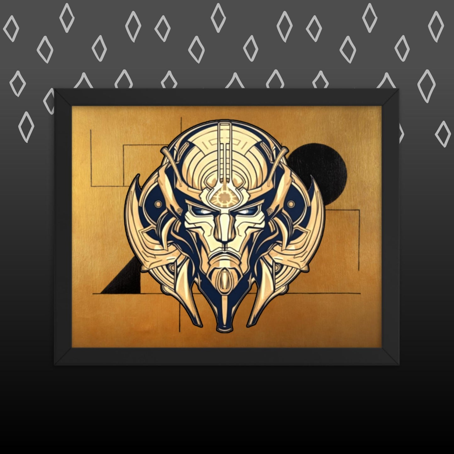 The Mask of Compassion: Landon - Framed photo paper poster - BBairt