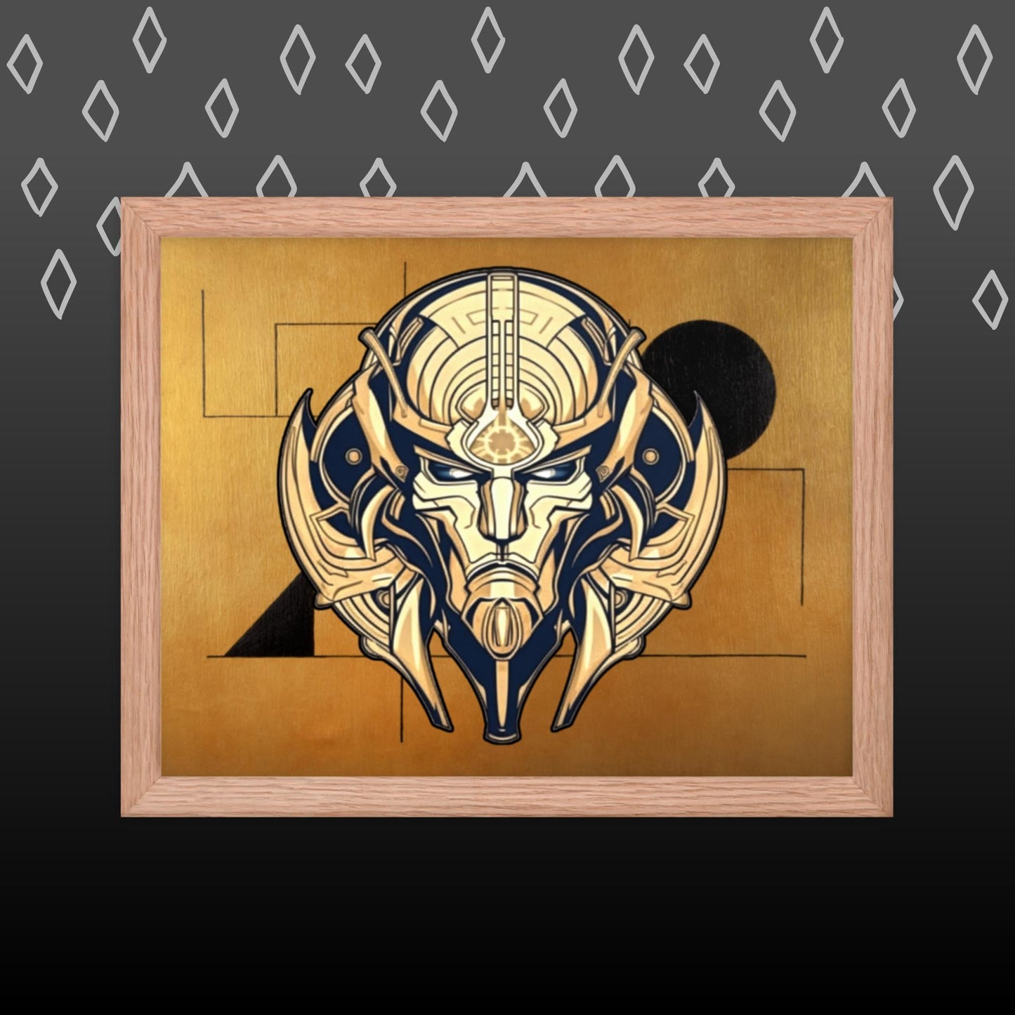 The Mask of Compassion: Landon - Framed photo paper poster - BBairt