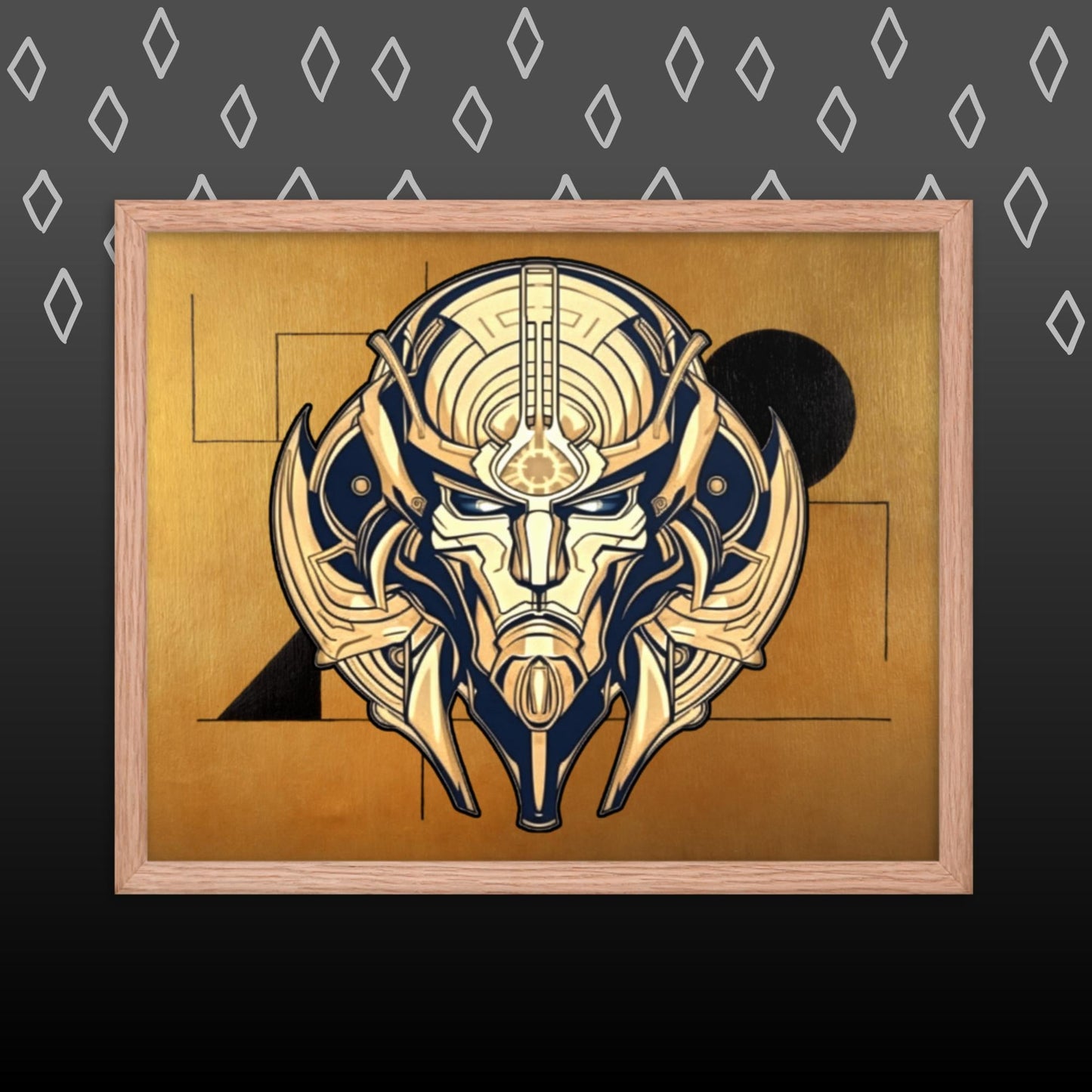 The Mask of Compassion: Landon - Framed photo paper poster - BBairt
