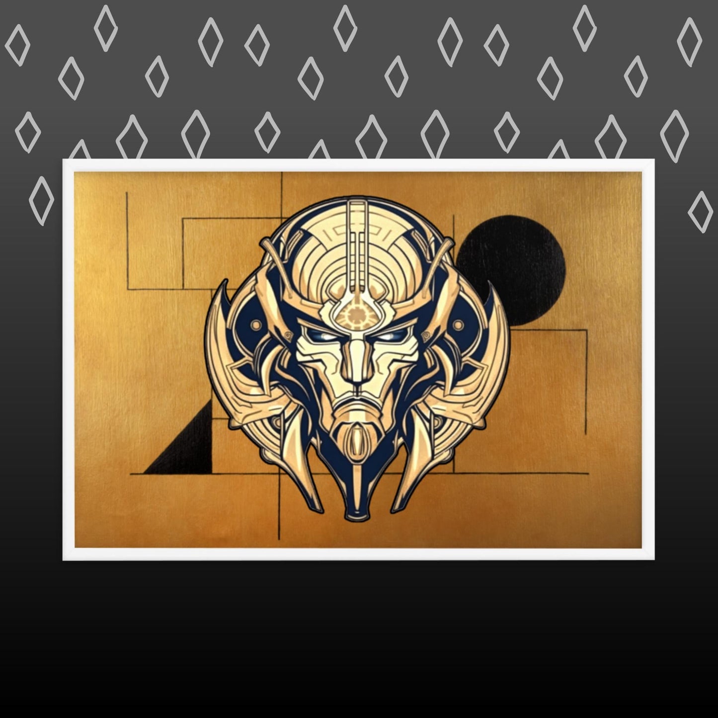 The Mask of Compassion: Landon - Framed photo paper poster - BBairt