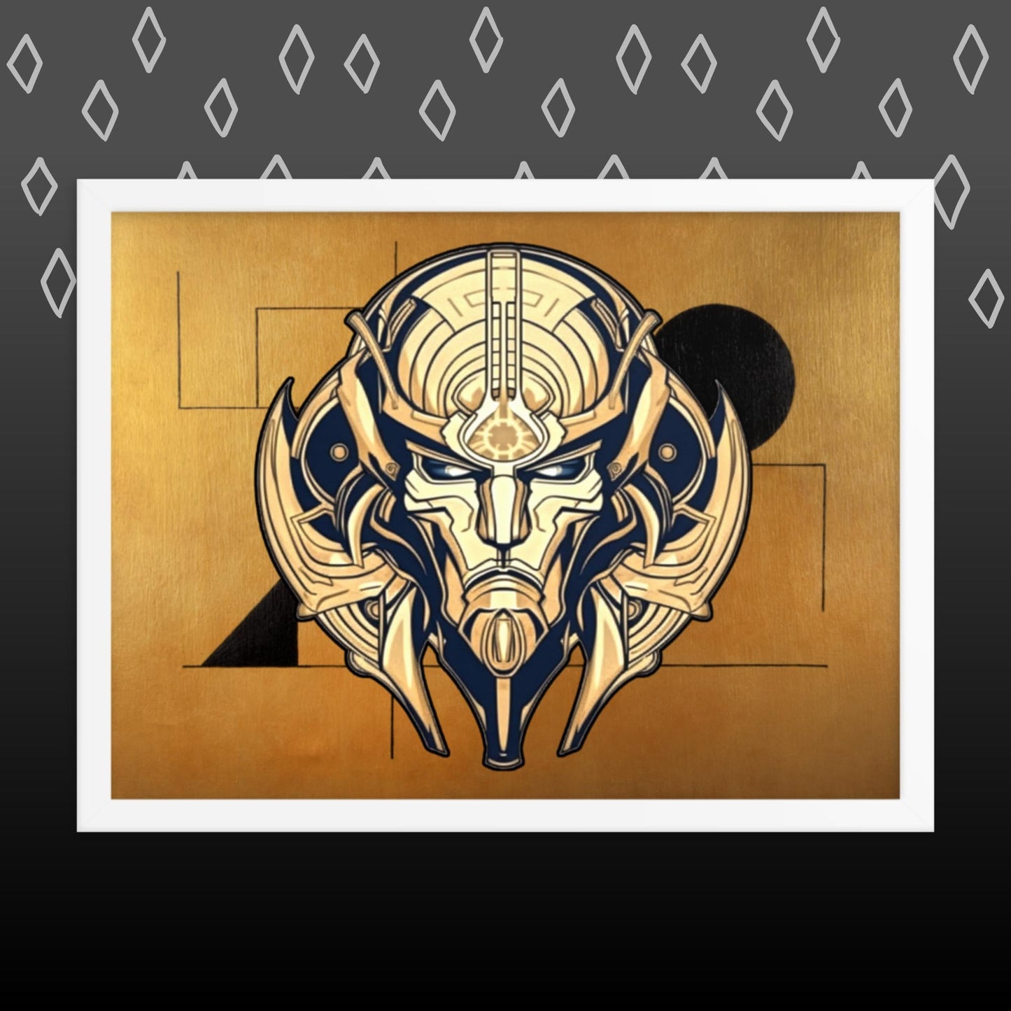 The Mask of Compassion: Landon - Framed photo paper poster - BBairt