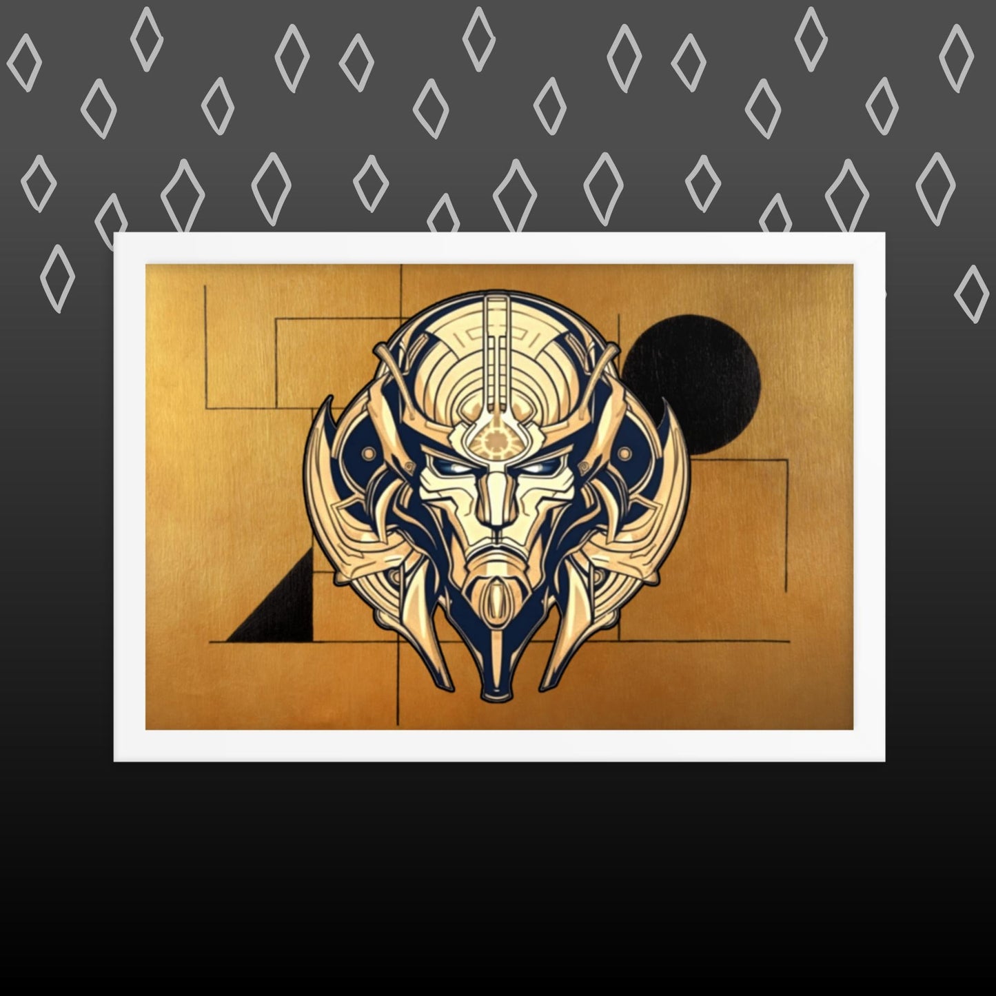 The Mask of Compassion: Landon - Framed photo paper poster - BBairt