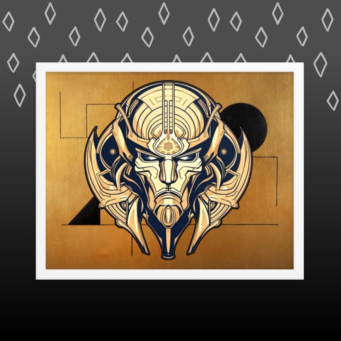 The Mask of Compassion: Landon - Framed photo paper poster - BBairt