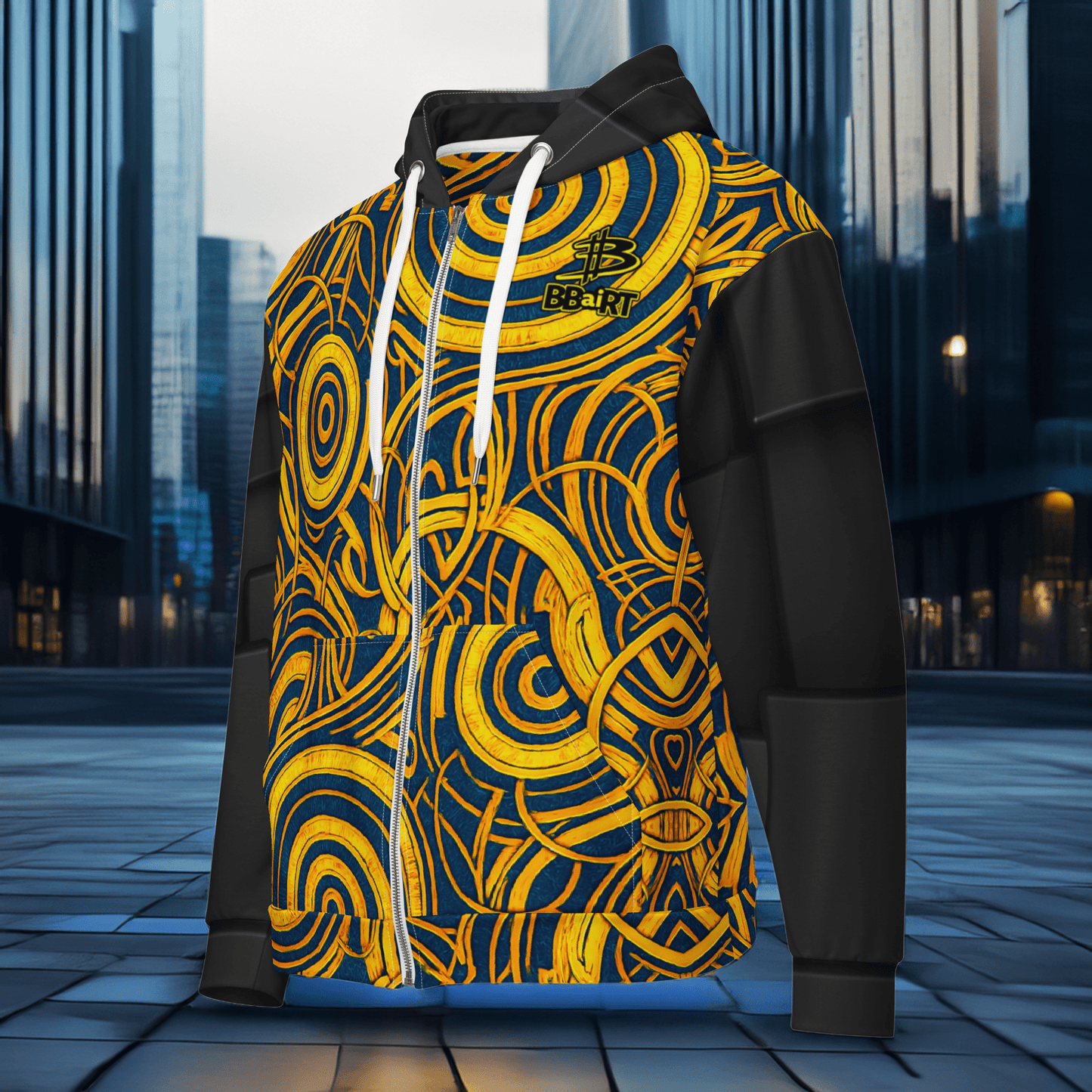 The Mask of Compassion: Landon - Unisex All - Over Print Zip Hoodie - BBairt