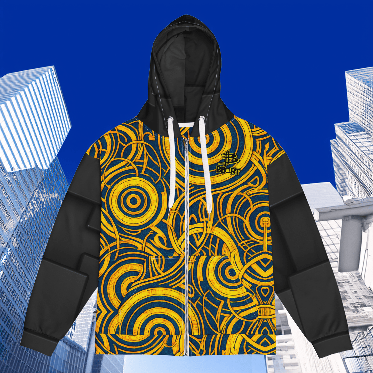 The Mask of Compassion: Landon - Unisex All - Over Print Zip Hoodie - BBairt