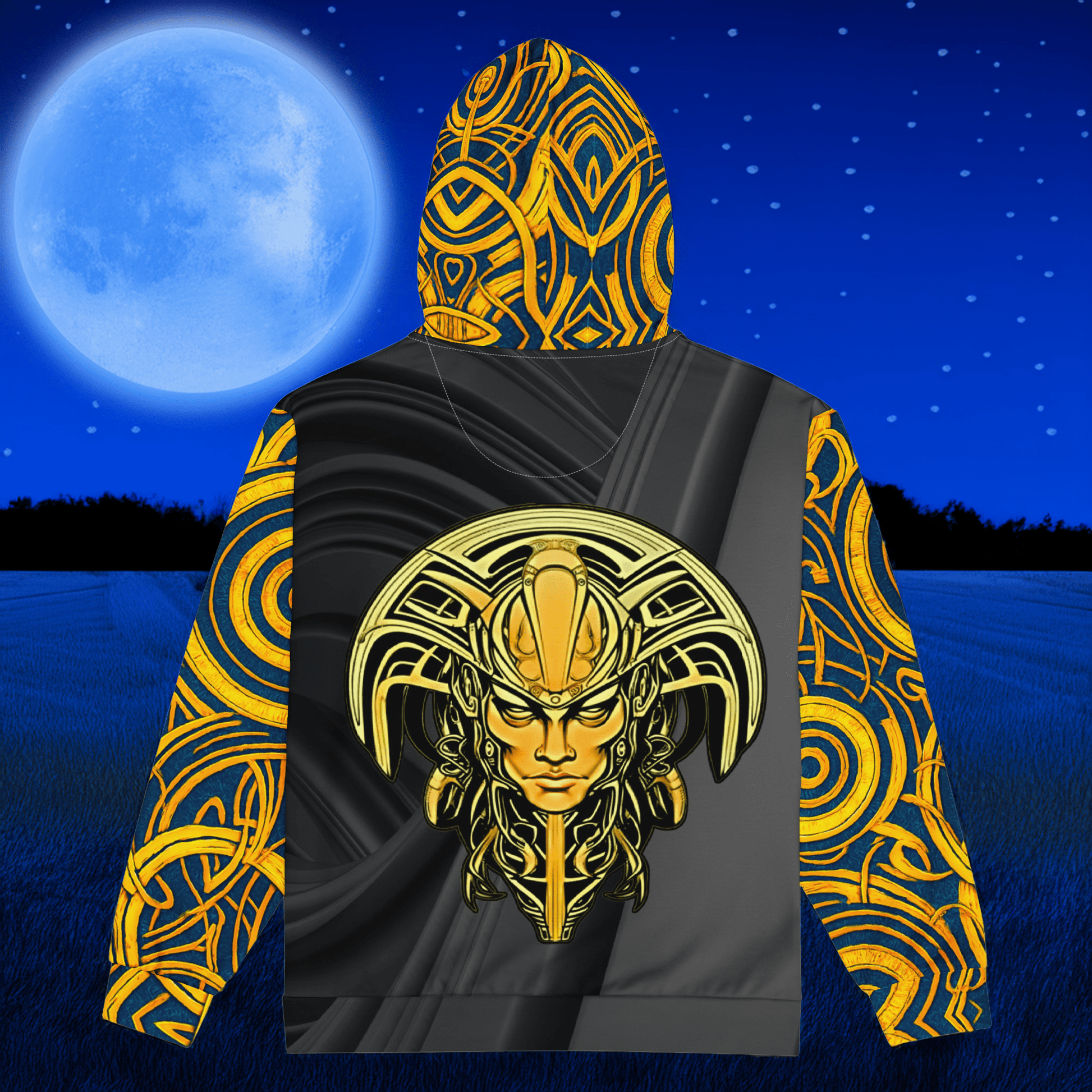 The Mask of Valor: Kara - Unisex All - Over Print Zip Hoodie - BBairt