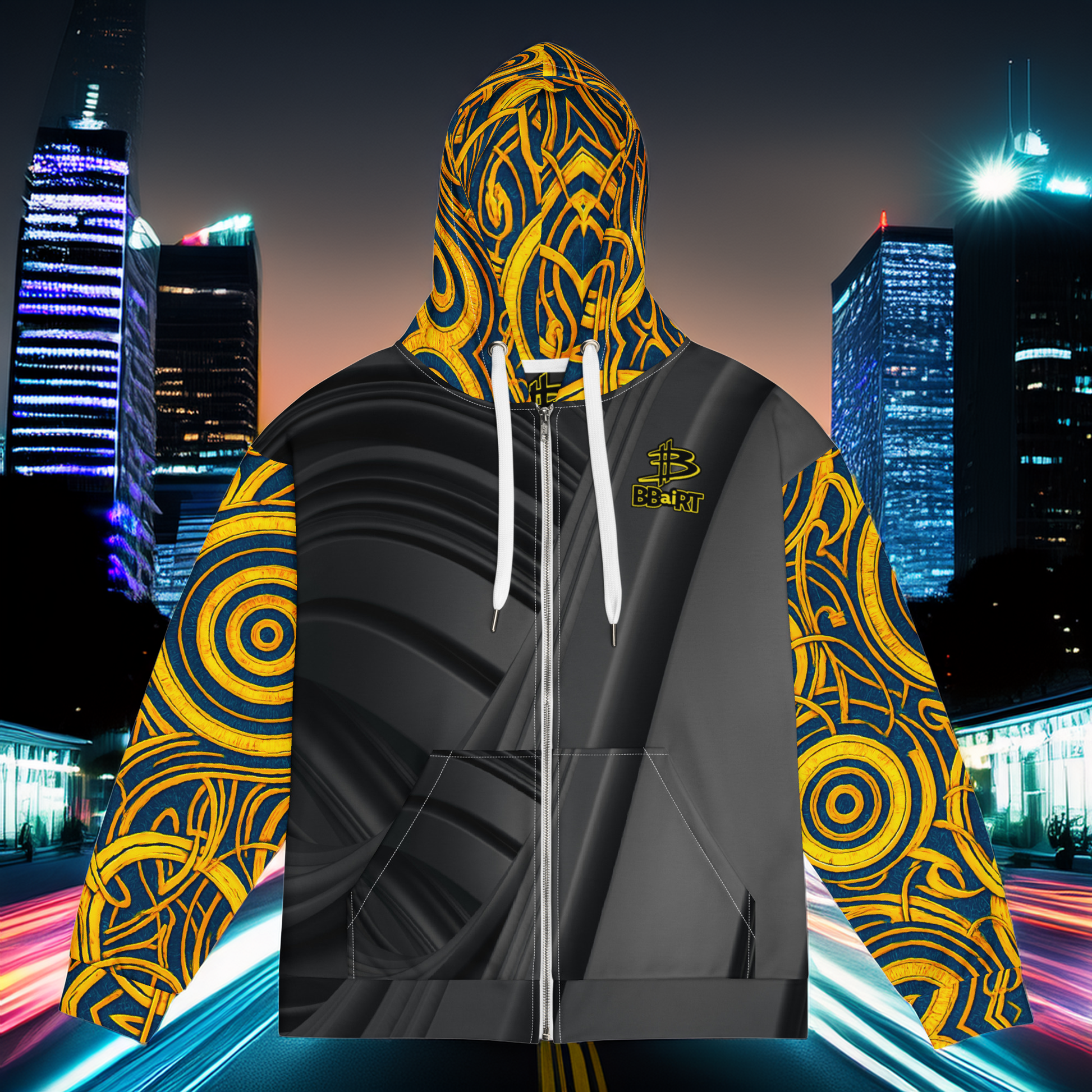 The Mask of Valor: Kara - Unisex All - Over Print Zip Hoodie - BBairt