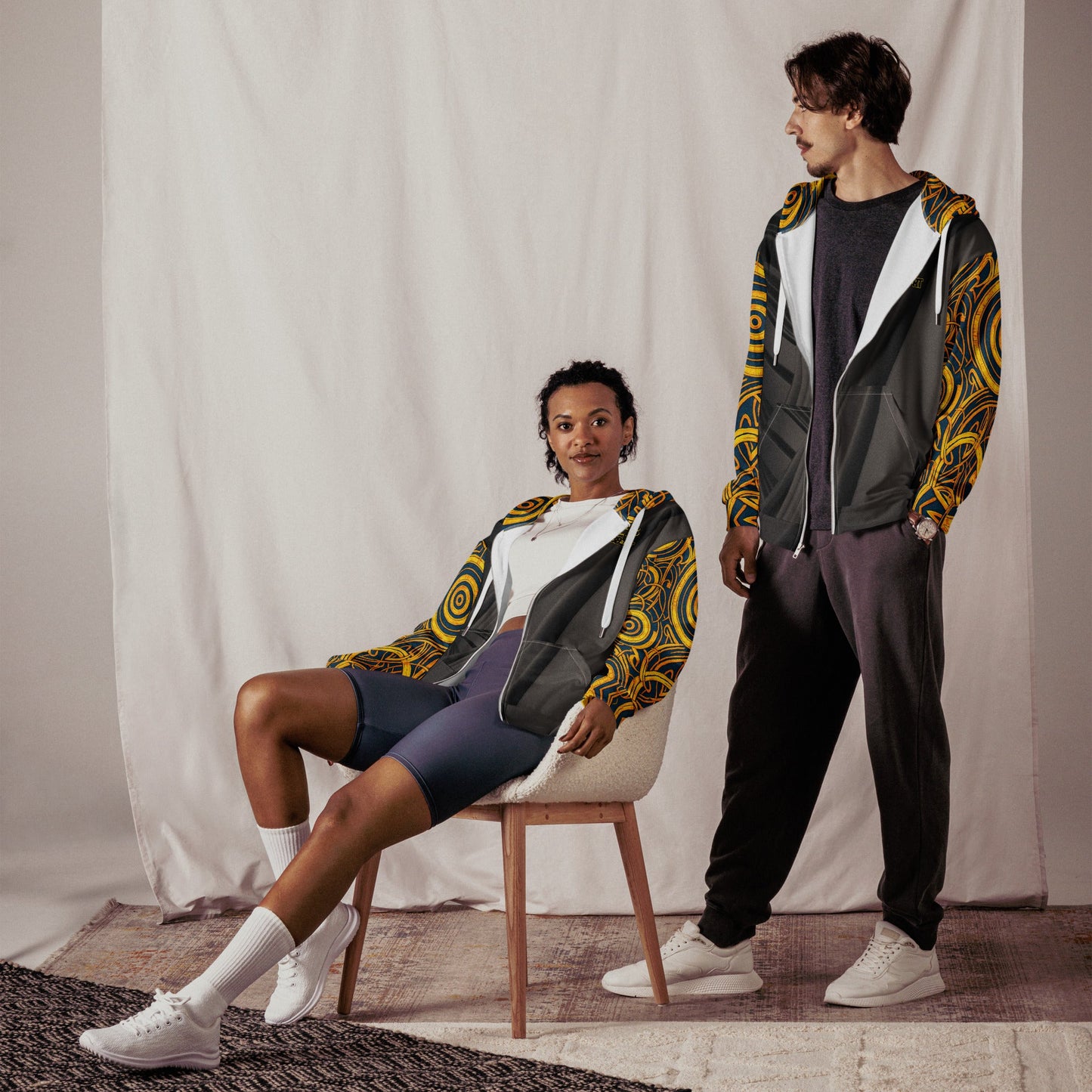 The Mask of Valor: Kara - Unisex All - Over Print Zip Hoodie - BBairt