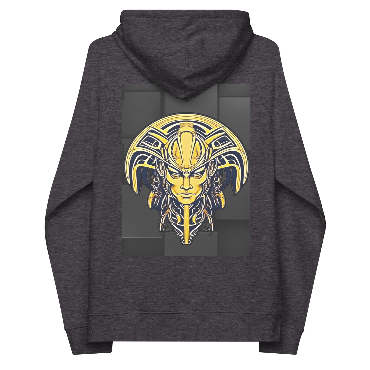 The Mask of Valor: Kara - Unisex Eco Raglan Hoodie - BBairt