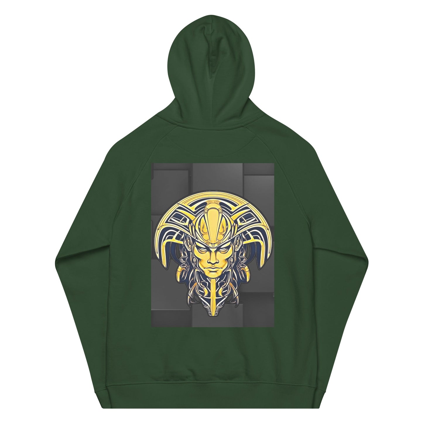 The Mask of Valor: Kara - Unisex Eco Raglan Hoodie - BBairt