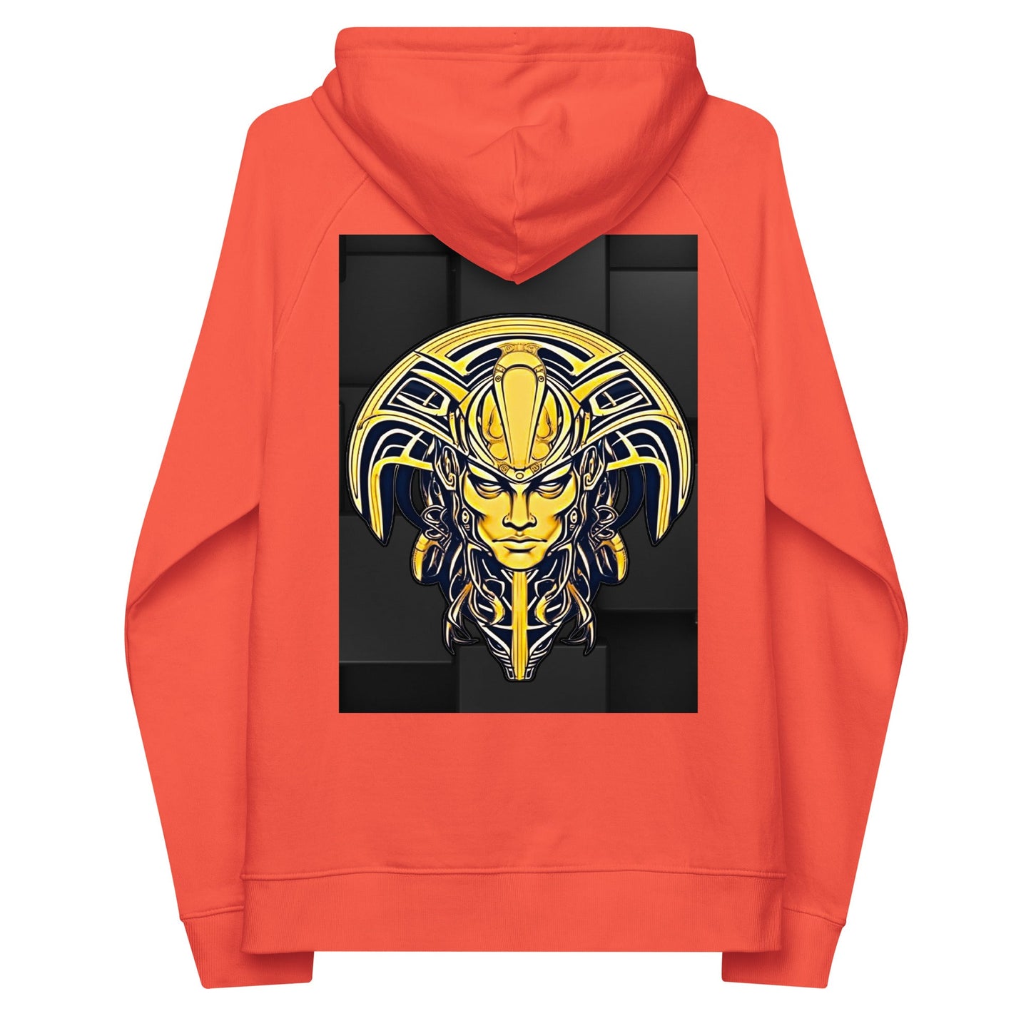 The Mask of Valor: Kara - Unisex Eco Raglan Hoodie - BBairt