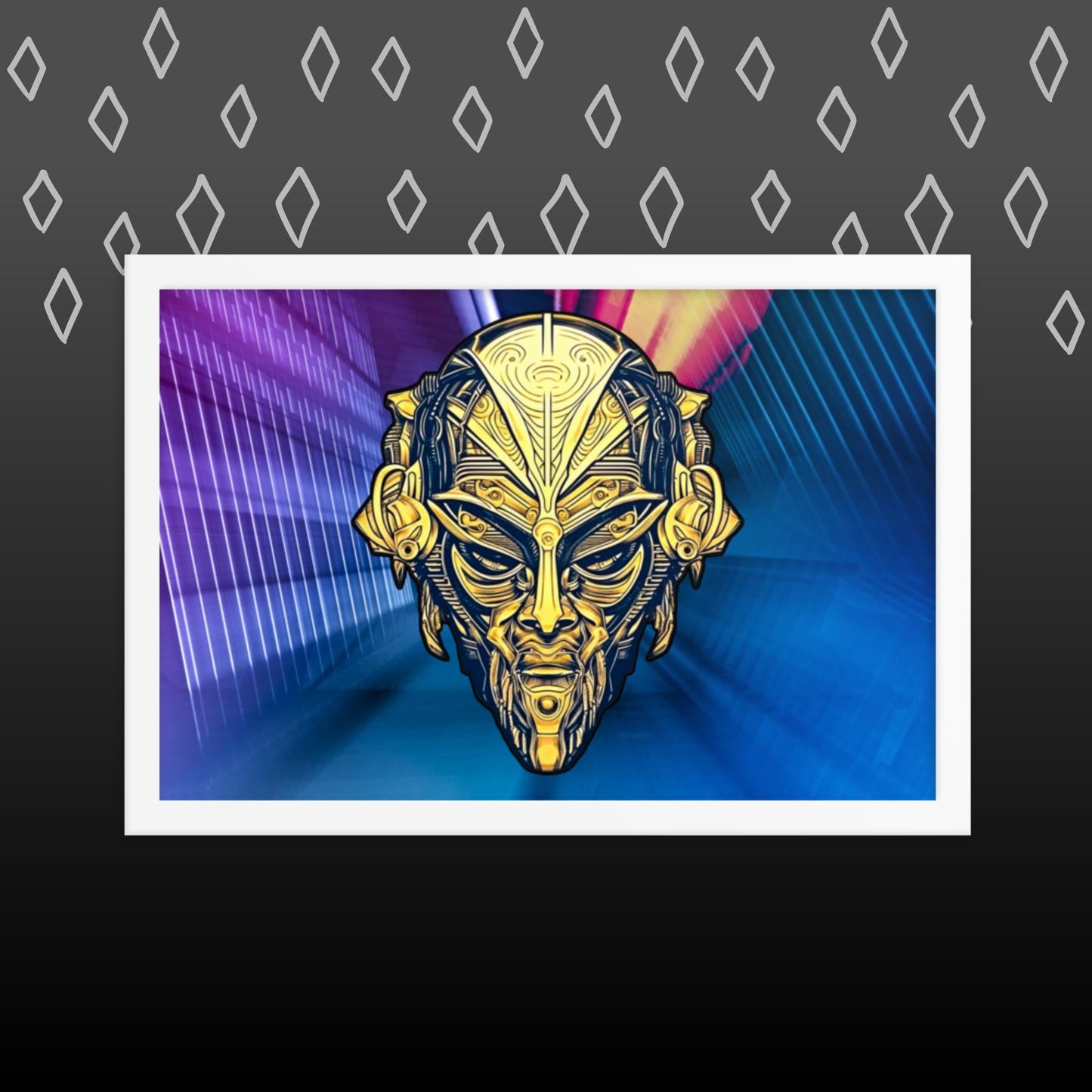 The Mask of Wisdom: Alden - Framed Photo Paper Poster - BBairt