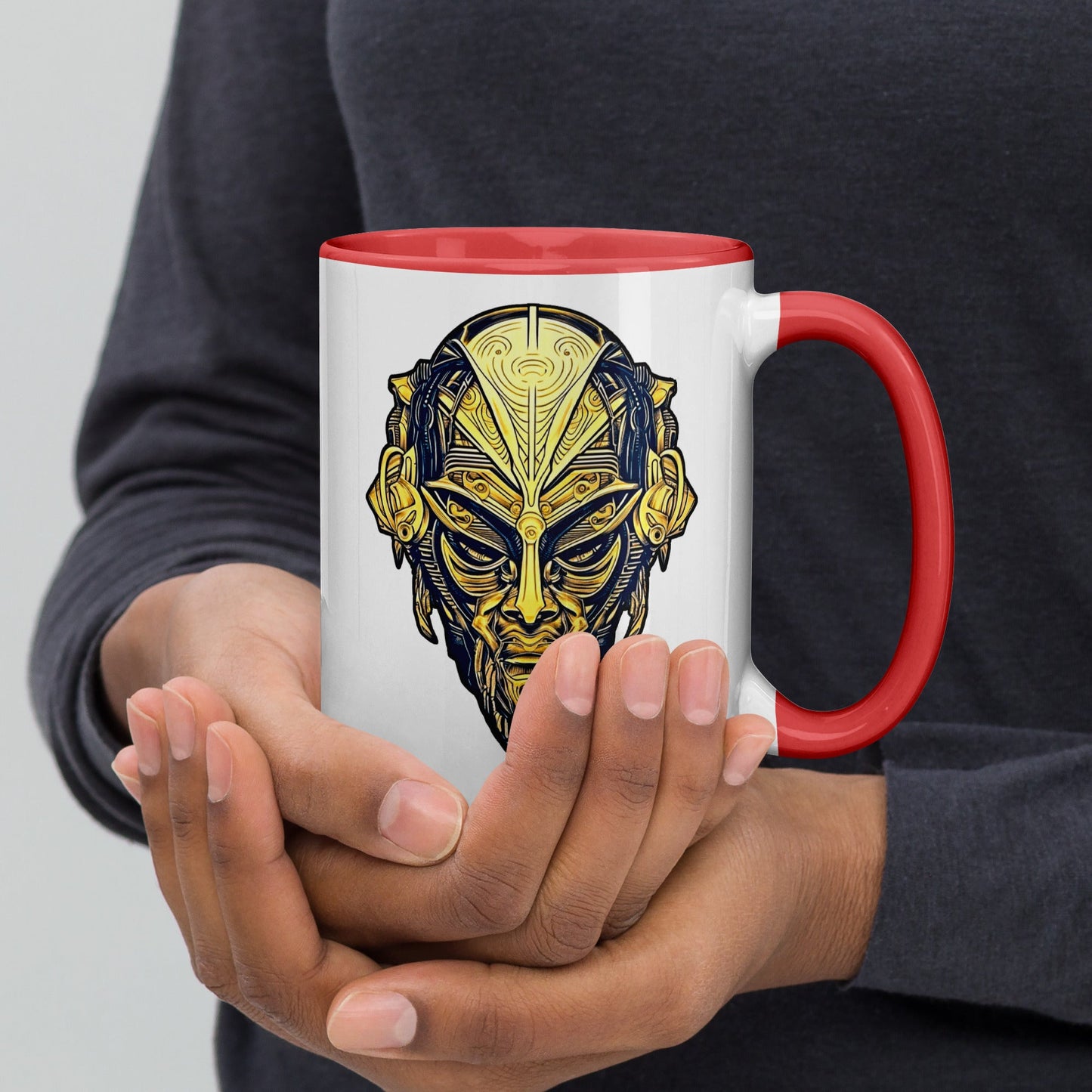 The Mask of Wisdom: Alden - Mug with Color Inside - BBairt