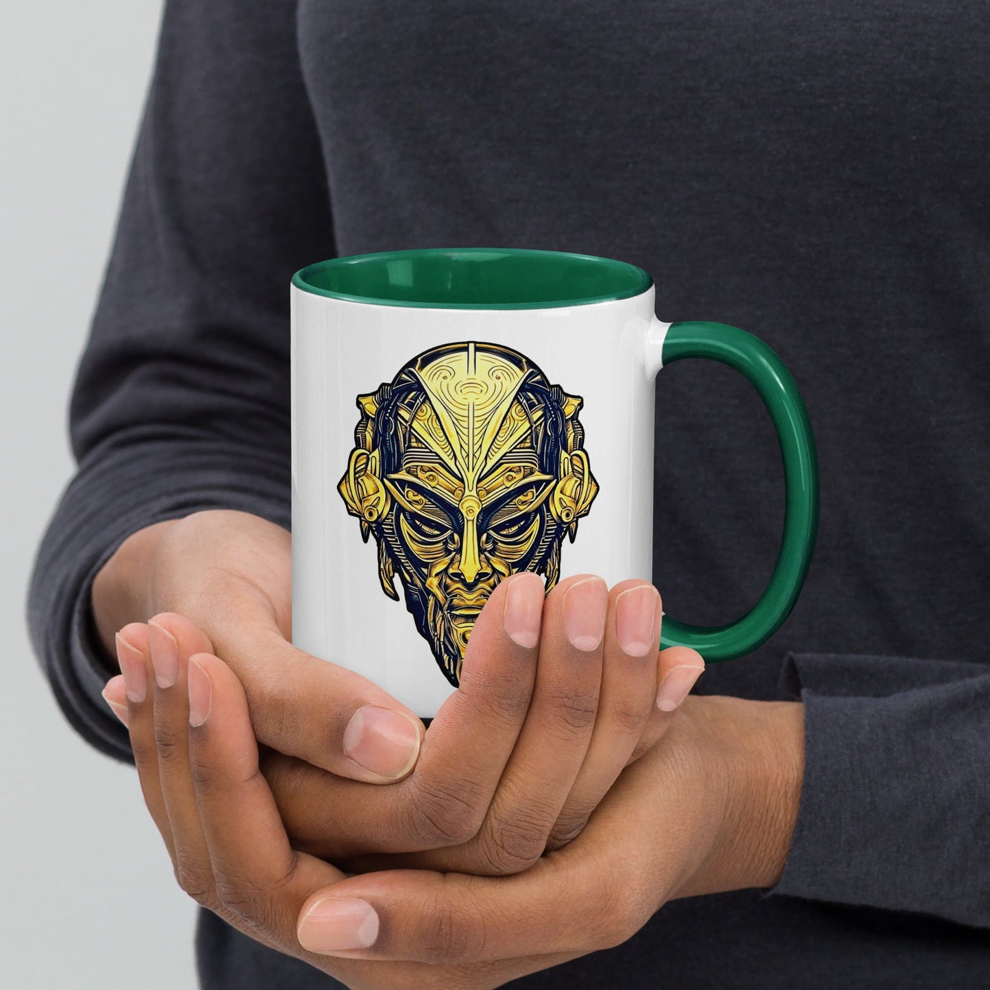 The Mask of Wisdom: Alden - Mug with Color Inside - BBairt