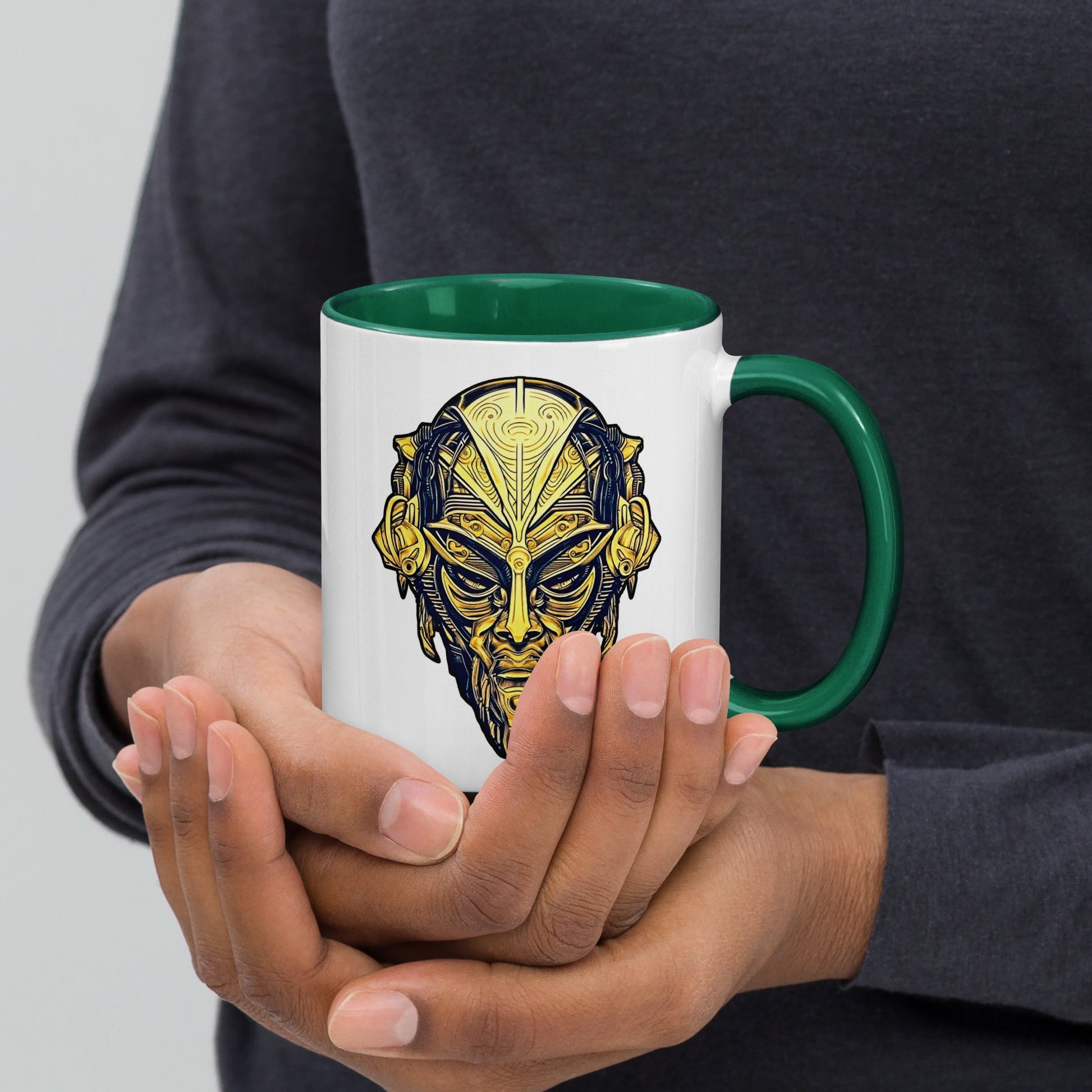 The Mask of Wisdom: Alden - Mug with Color Inside - BBairt