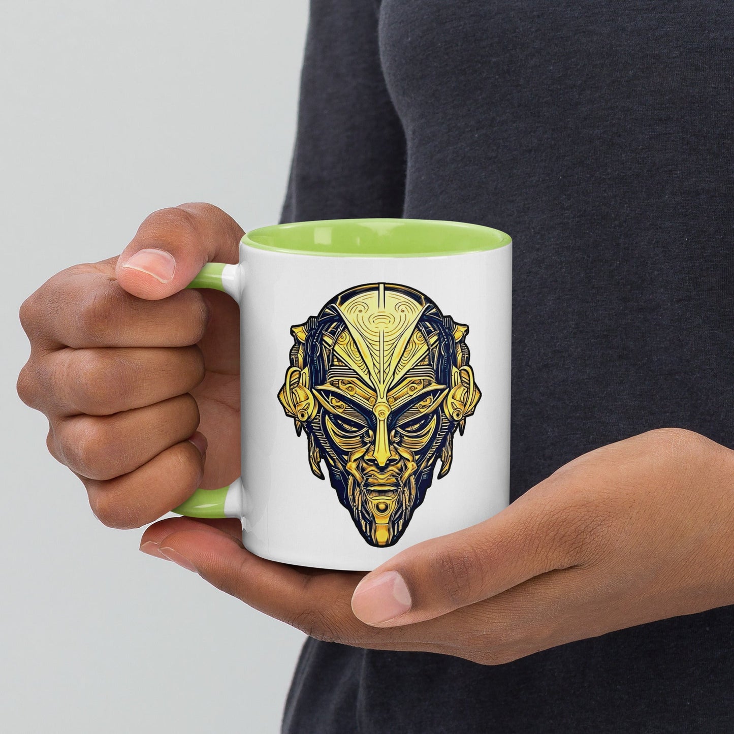 The Mask of Wisdom: Alden - Mug with Color Inside - BBairt