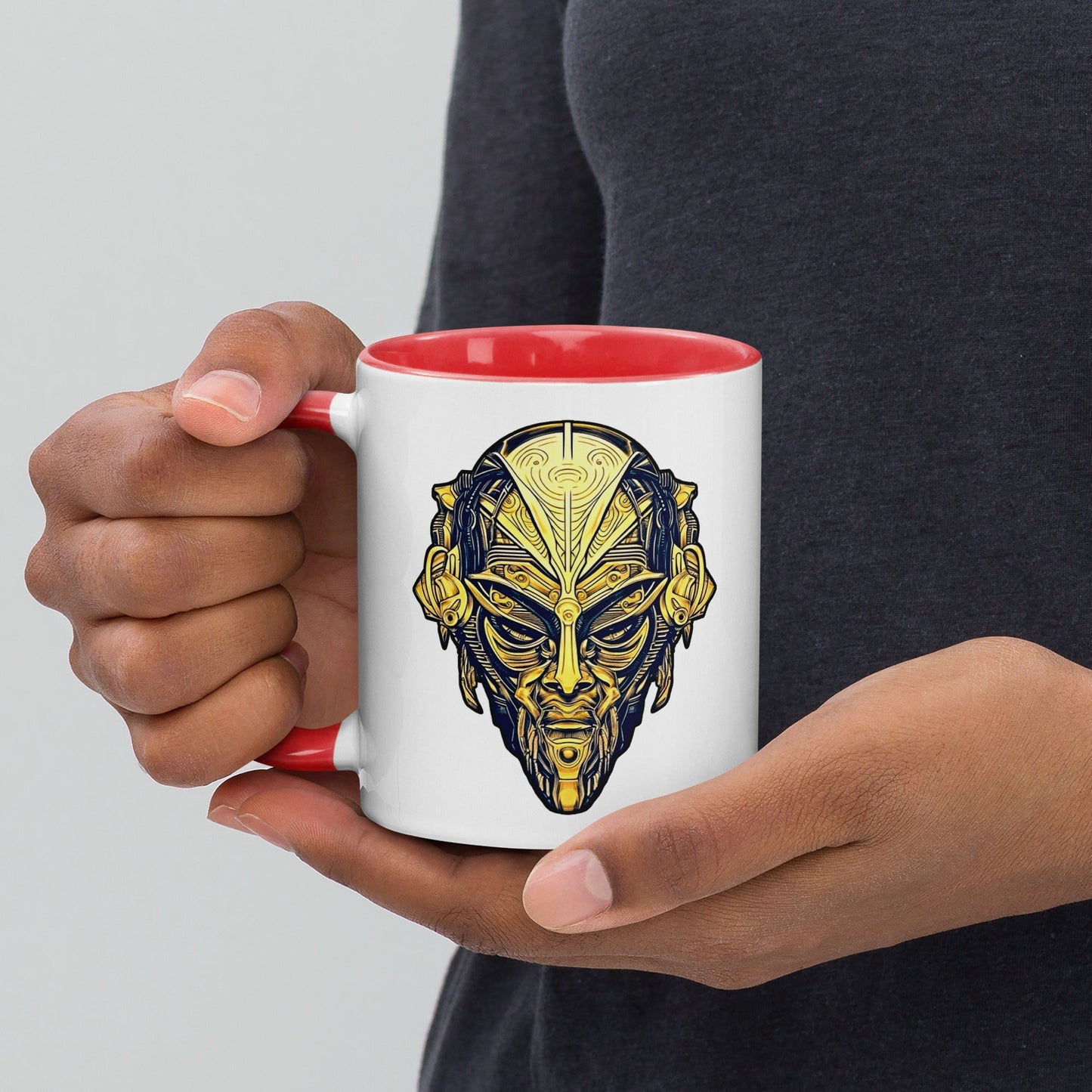 The Mask of Wisdom: Alden - Mug with Color Inside - BBairt