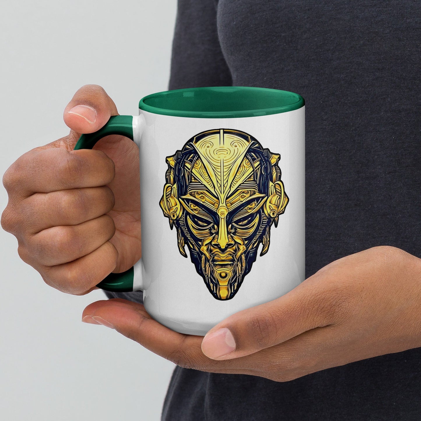 The Mask of Wisdom: Alden - Mug with Color Inside - BBairt