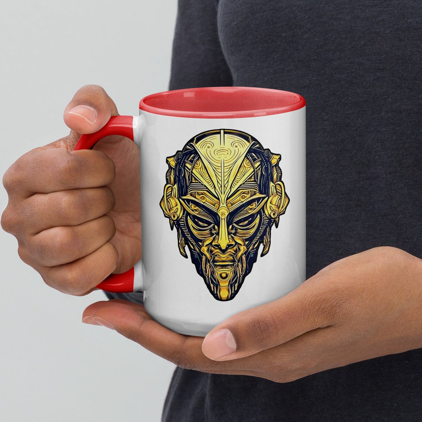 The Mask of Wisdom: Alden - Mug with Color Inside - BBairt