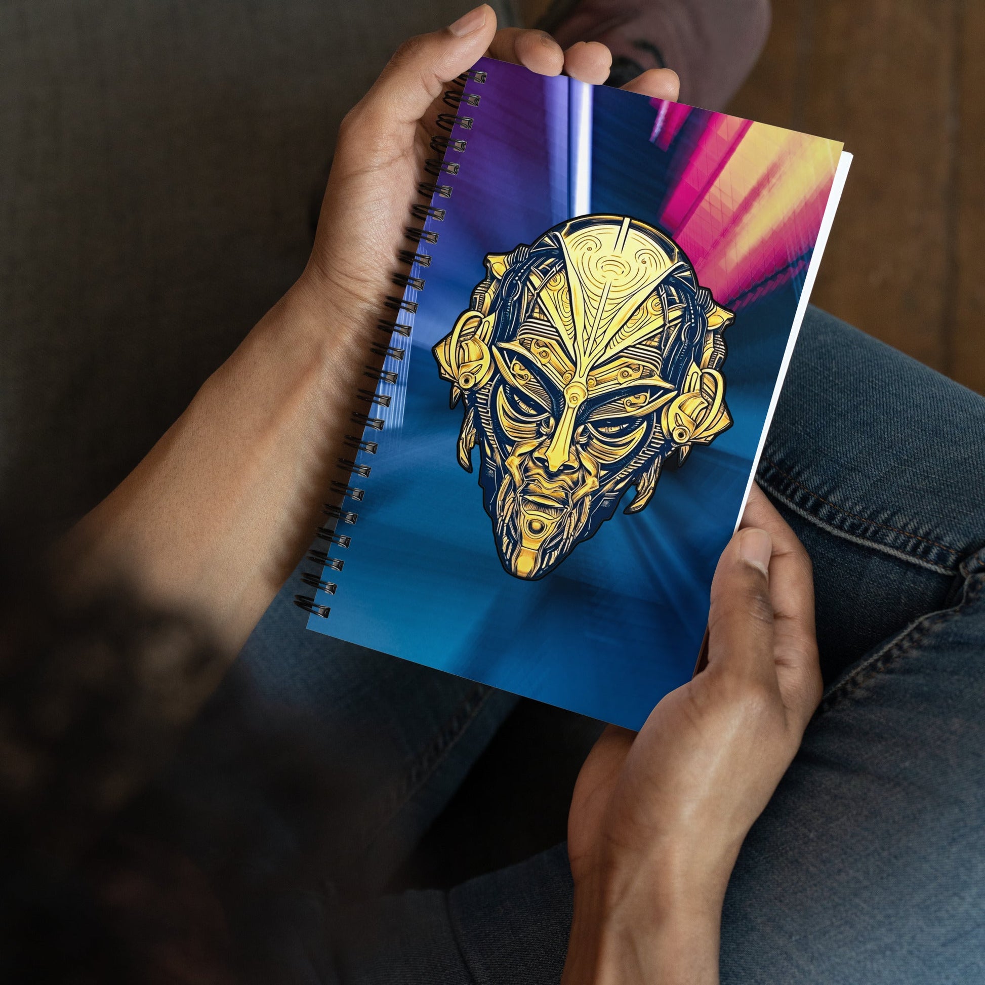 The Mask of Wisdom: Alden - Spiral notebook - BBairt