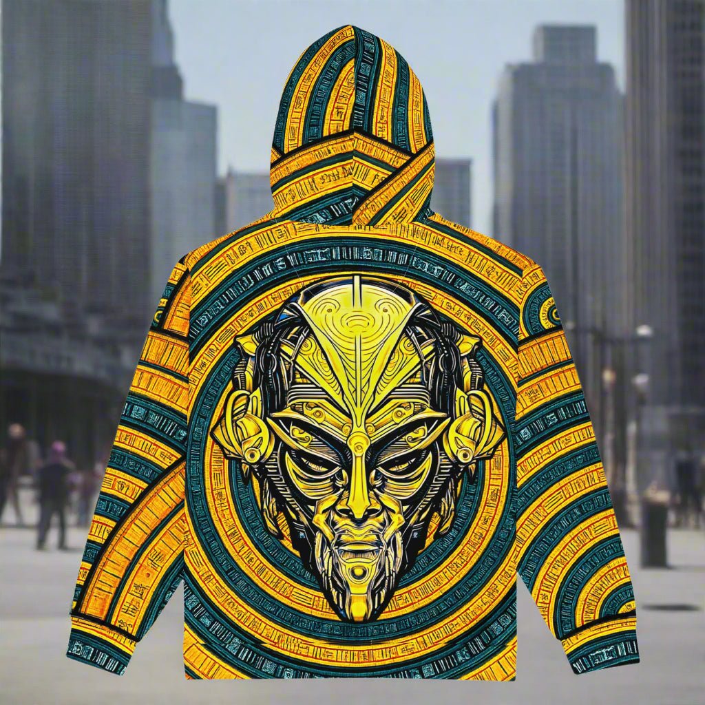 The Mask of Wisdom: Alden - Unisex All - Over Print Zip Hoodie - BBairt