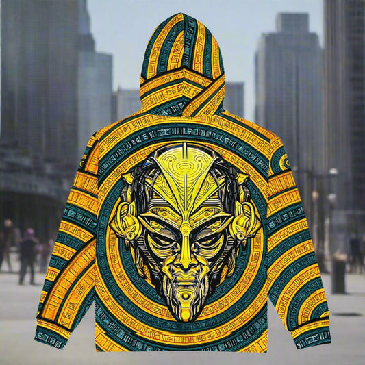The Mask of Wisdom: Alden - Unisex All - Over Print Zip Hoodie - BBairt