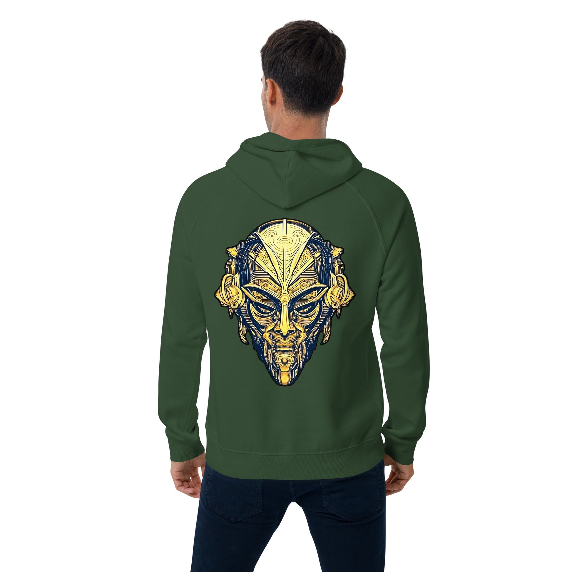 The Mask of Wisdom: Alden - Unisex eco raglan hoodie - BBairt