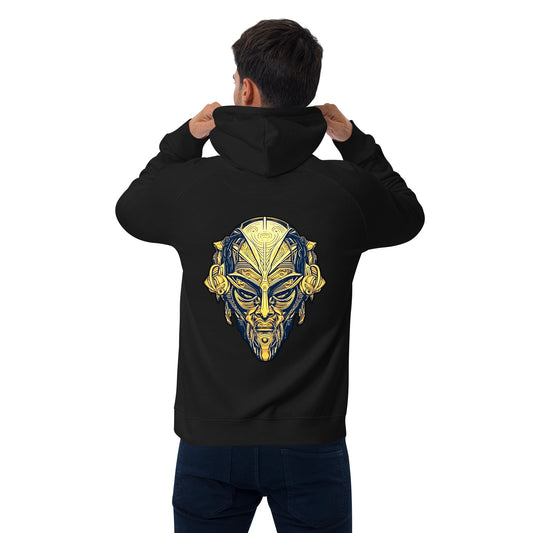 The Mask of Wisdom: Alden - Unisex eco raglan hoodie - BBairt