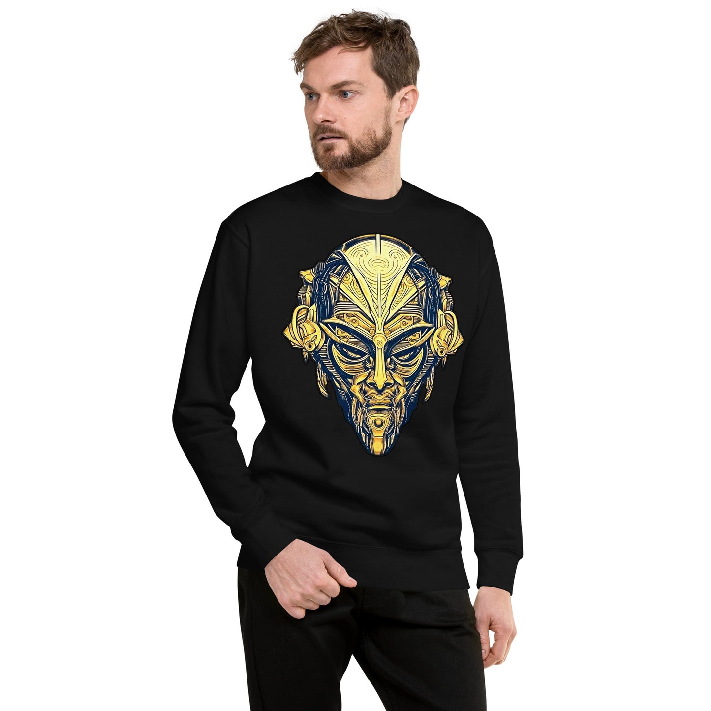 The Mask of Wisdom: Alden - Unisex Premium Sweatshirt - BBairt