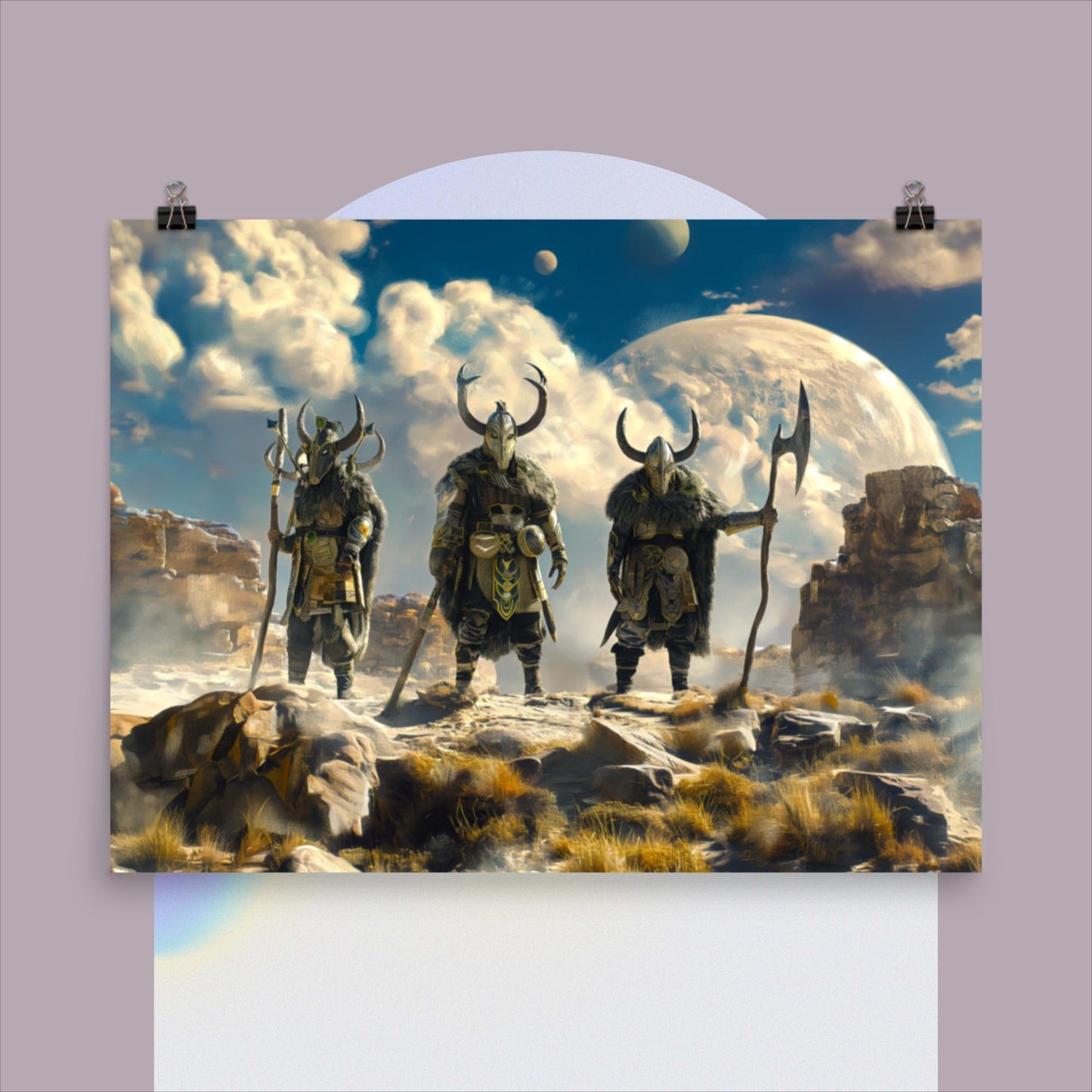 The Moonwardens' Frontier - Photo paper poster - BBairt