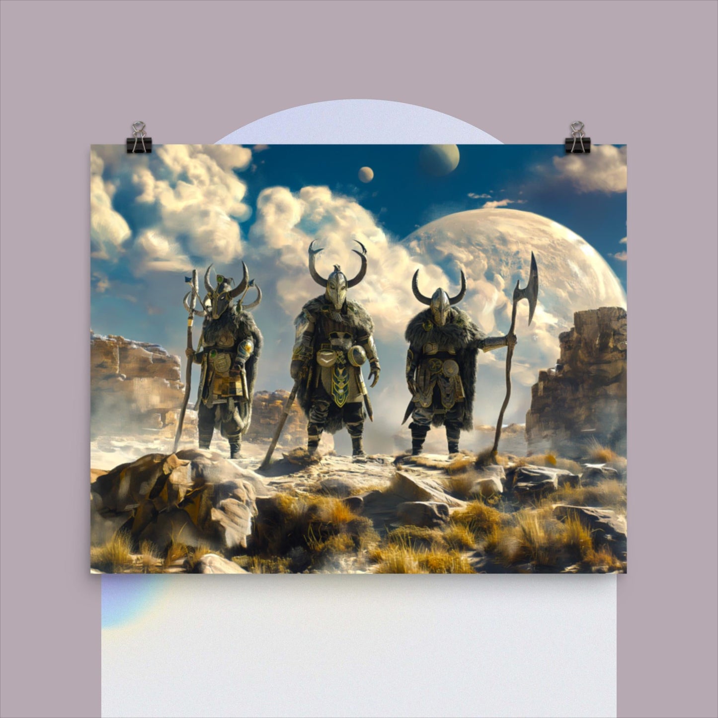 The Moonwardens' Frontier - Photo paper poster - BBairt