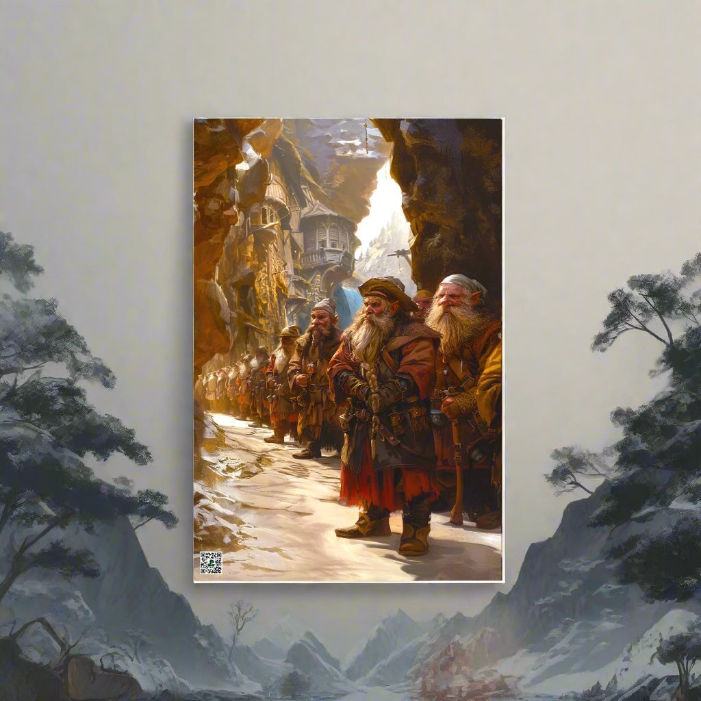 The Procession of Ironpeak - Photo paper poster - BBairt
